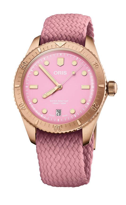 Oris Divers Sixty‑Five 'Cotton Candy' Automatic Watch 01 733 7771 3158-07 3 19 04BRS