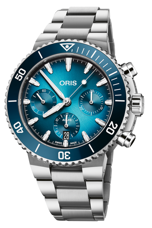 Oris Aquis Chronograph Automatic Watch 01 771 7793 4155-07 8 23 01PEB