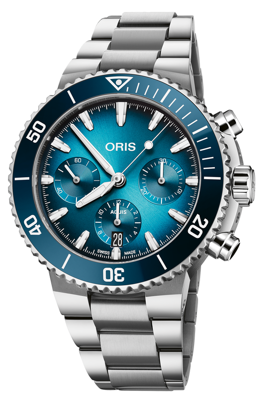Oris Aquis Chronograph Automatic Watch 01 771 7793 4155-07 8 23 01PEB