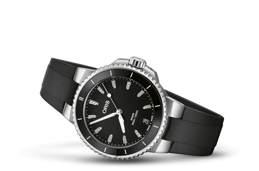 Oris Aquis Date Diamonds Automatic Watch 01 733 7792 4194-07 4 19 64FC
