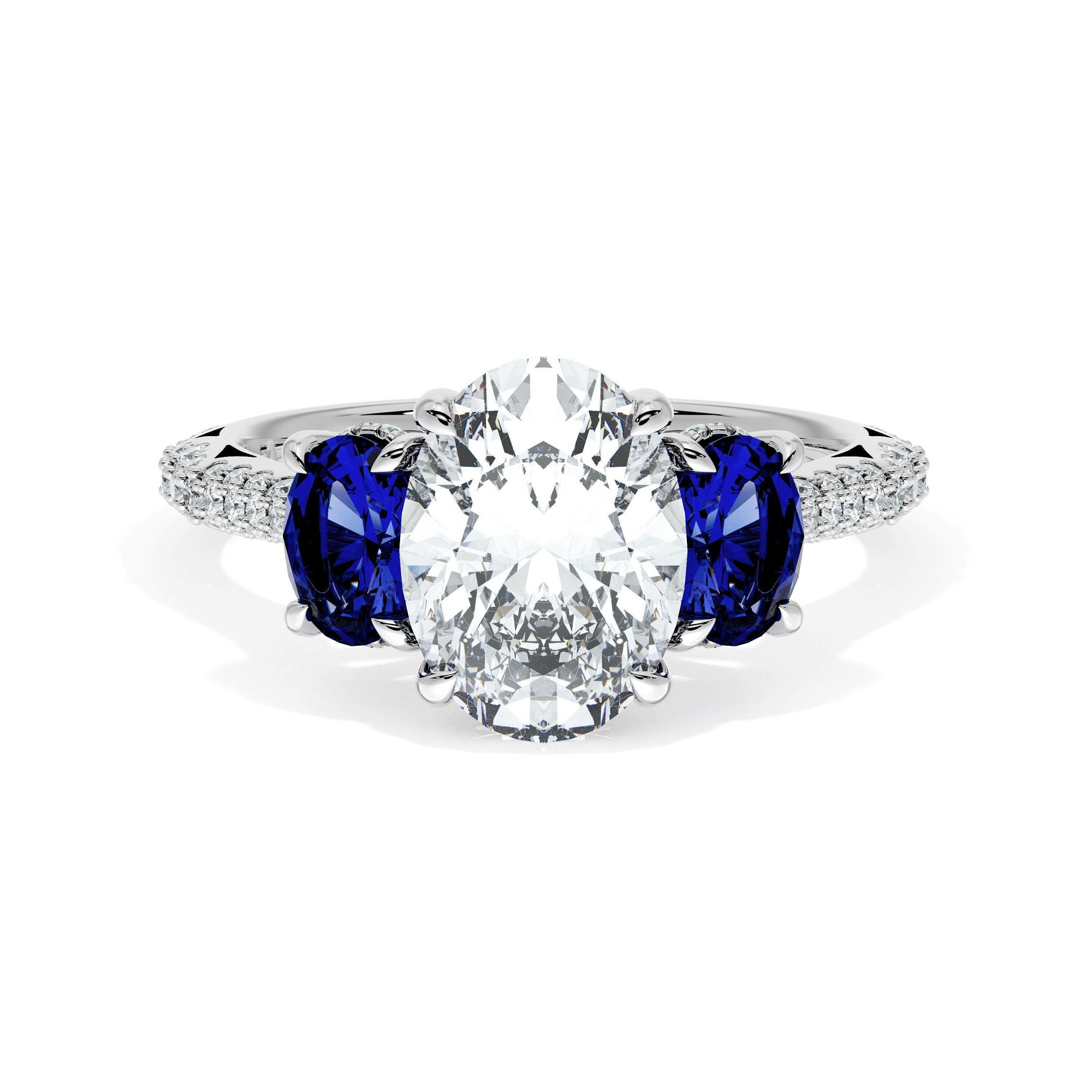 oval-3-stone-engagement-ring-in-blue-sapphire-40727OVBS