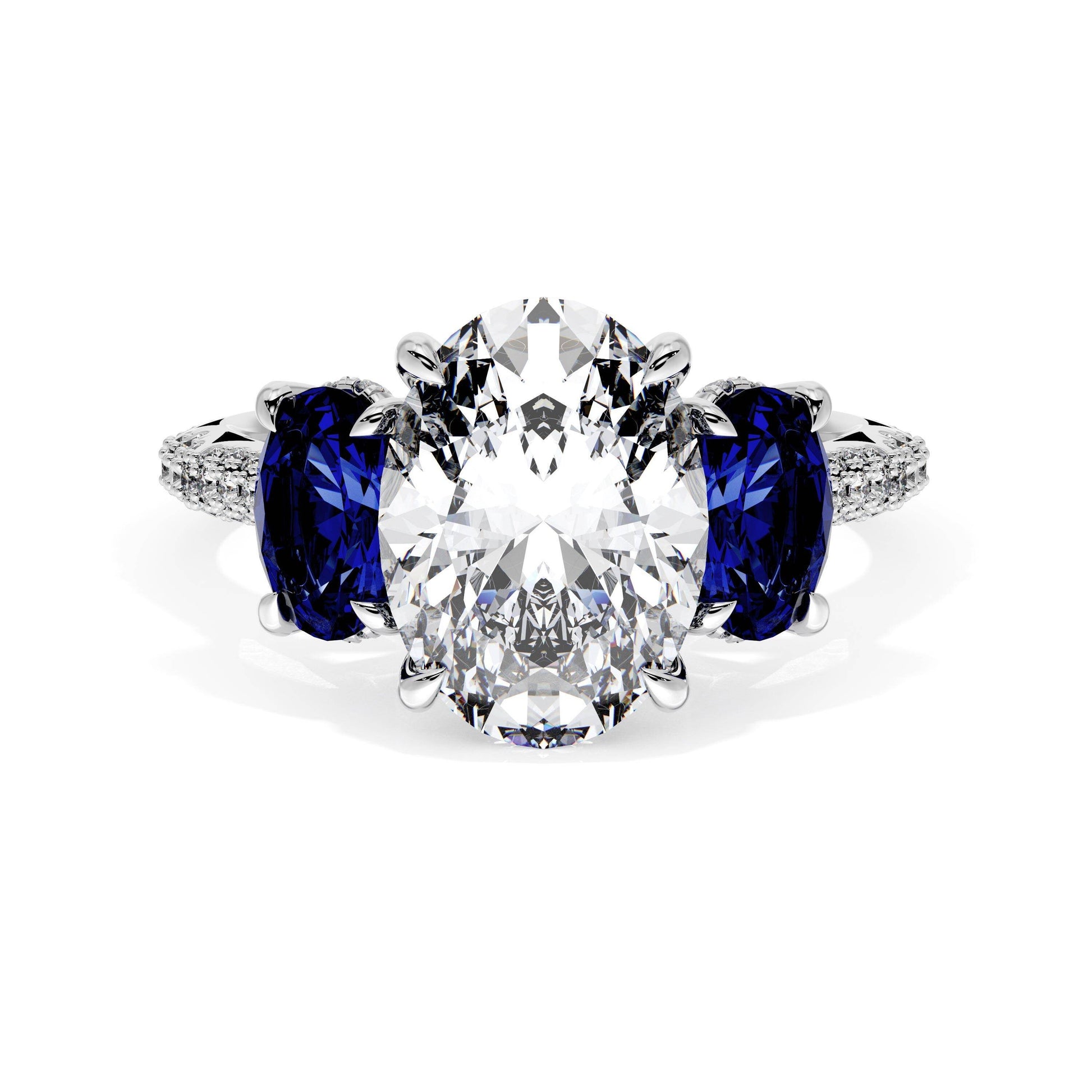 oval-3-stone-engagement-ring-in-blue-sapphire-40727OVBS