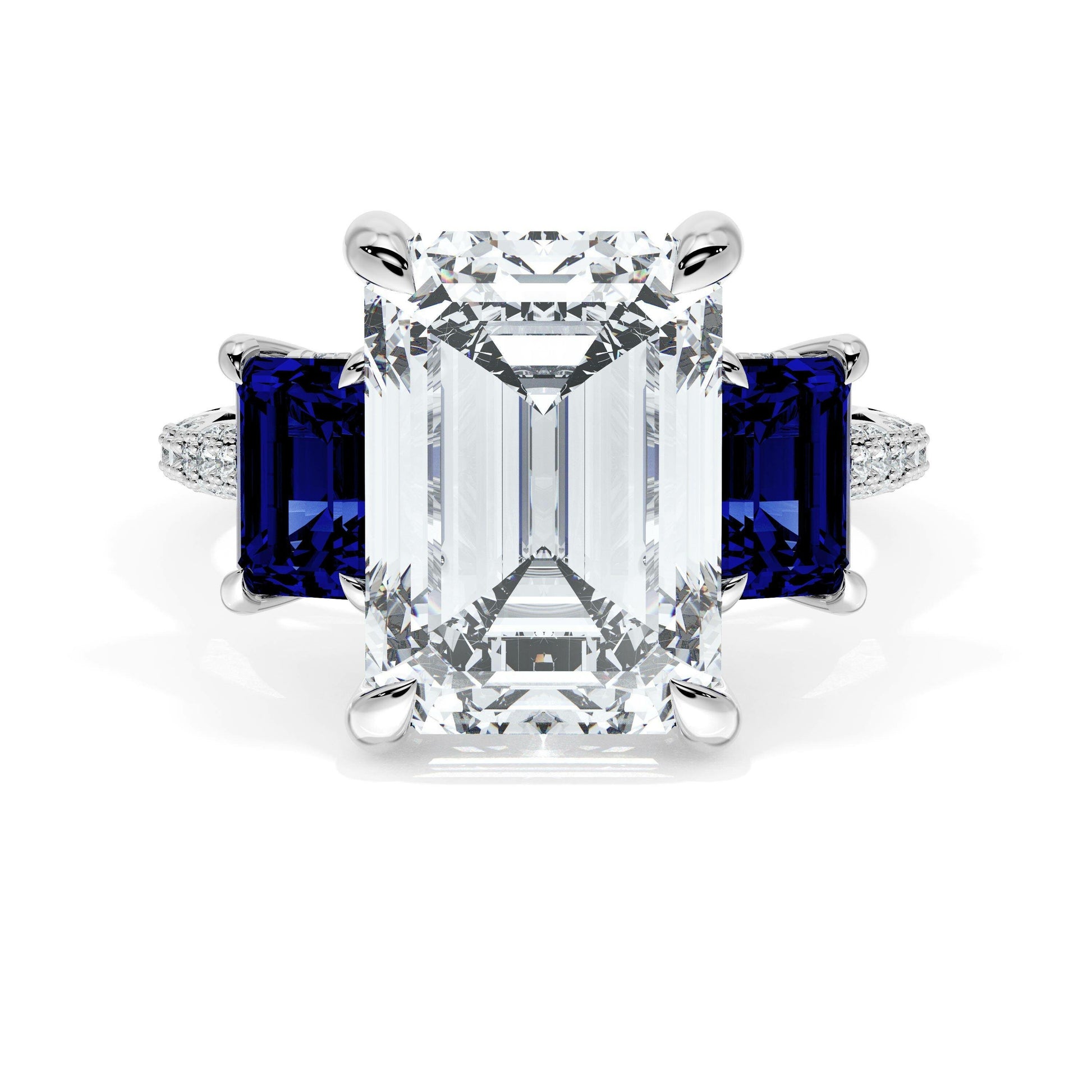 emerald-3-stone-engagement-ring-in-blue-sapphire-40727ECBS