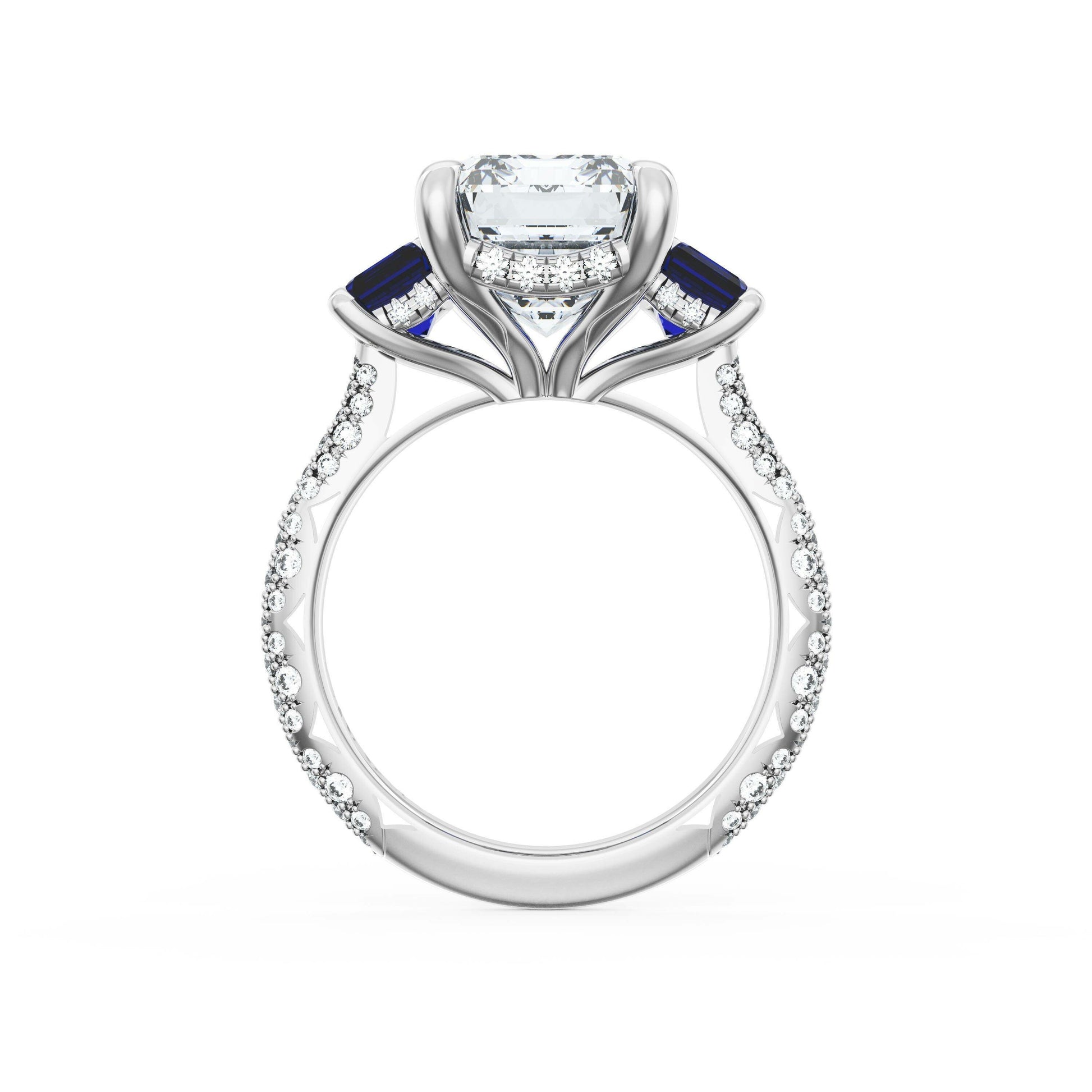 emerald-3-stone-engagement-ring-in-blue-sapphire-40727ECBS