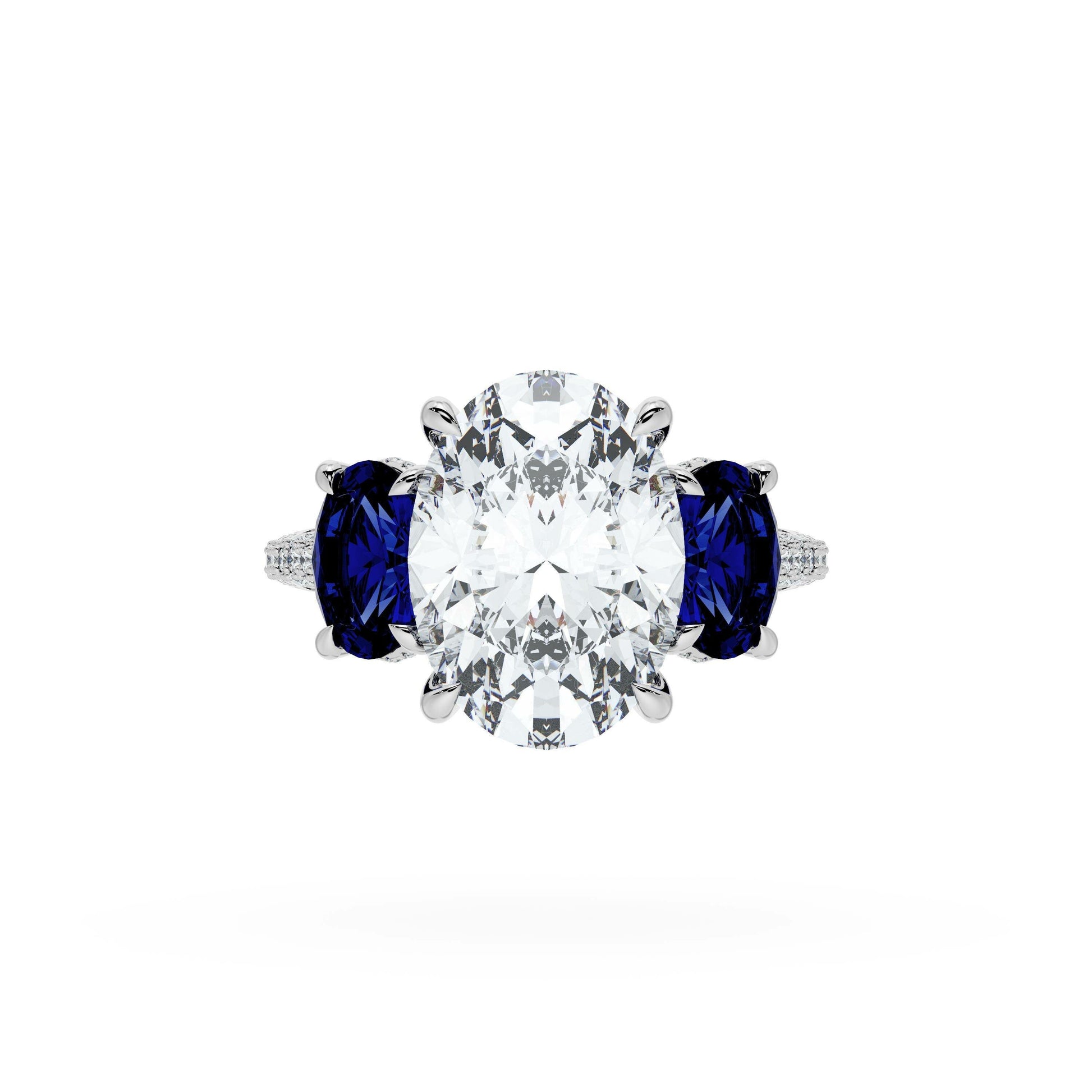 oval-3-stone-engagement-ring-in-blue-sapphire-40727OVBS