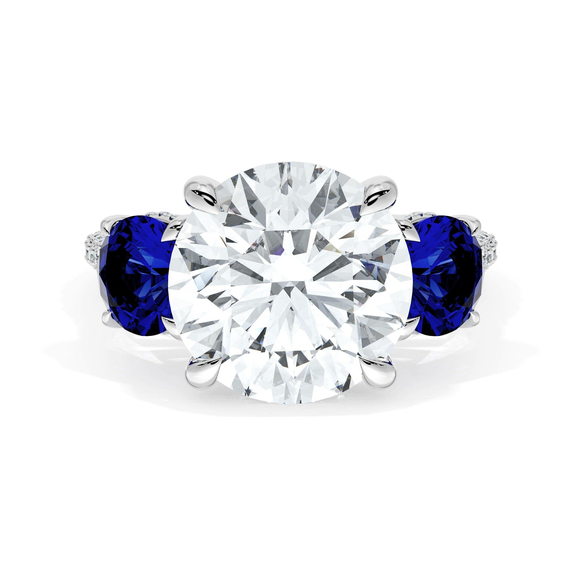 round-3-stone-engagement-ring-in-blue-sapphire-40727RDBS