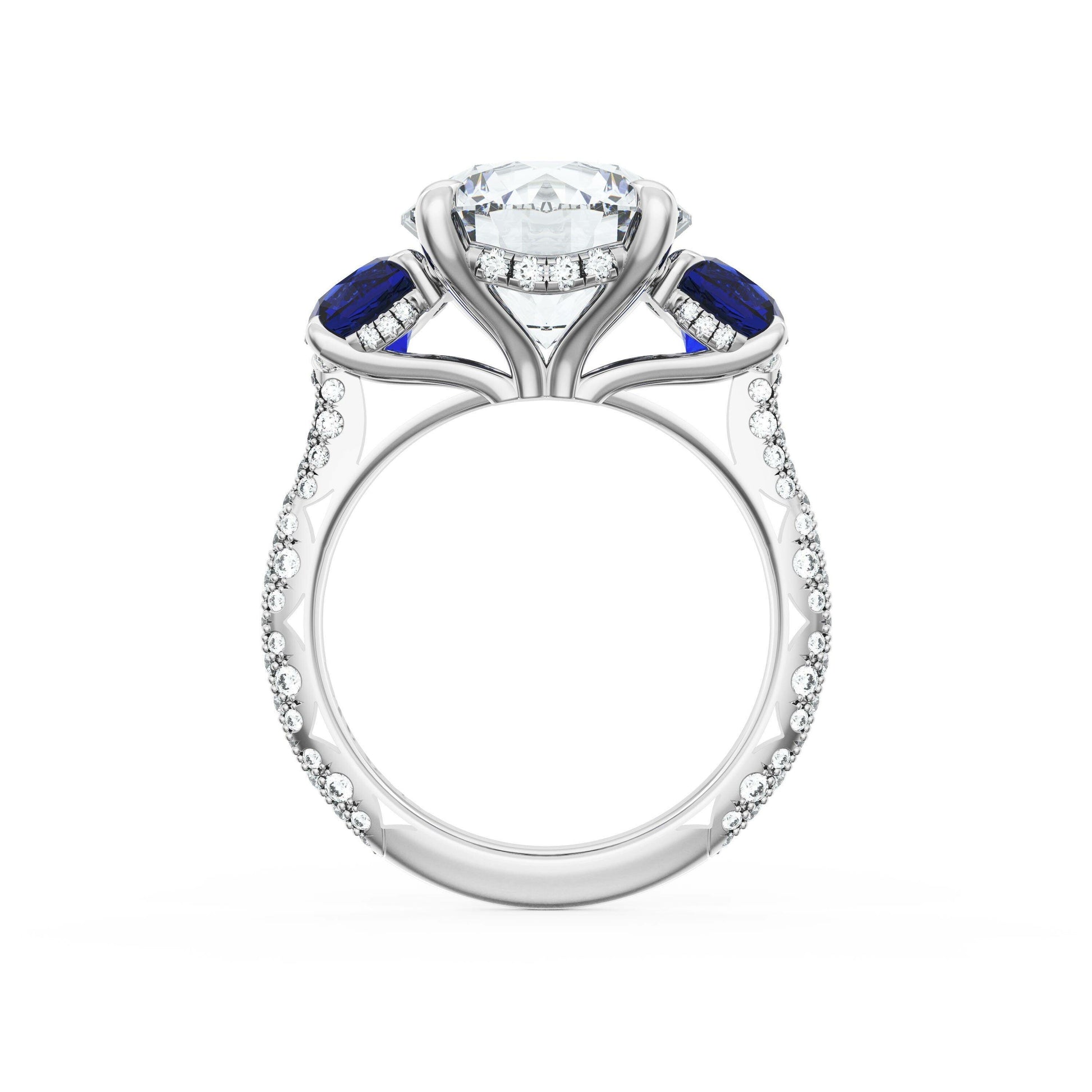 round-3-stone-engagement-ring-in-blue-sapphire-40727RDBS