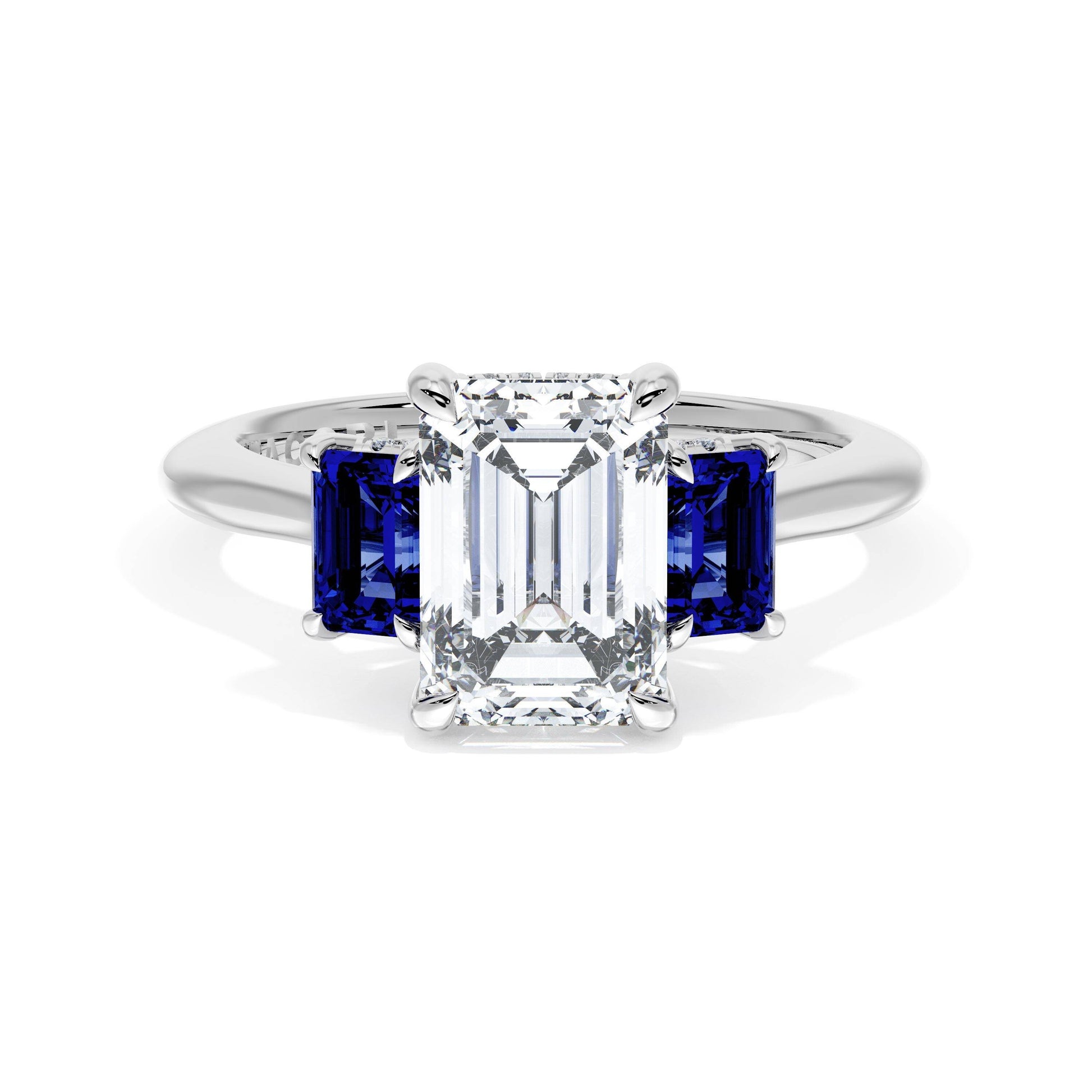 emerald-3-stone-engagement-ring-in-blue-sapphire-41027ECBS