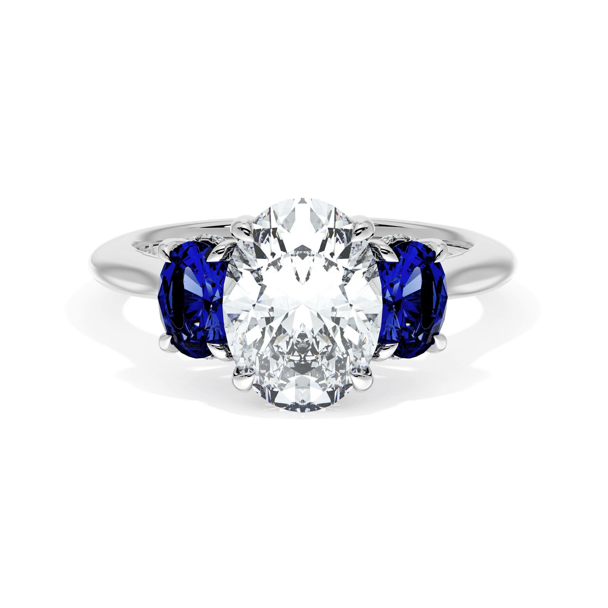 oval-3-stone-engagement-ring-in-blue-sapphire-41027OVBS