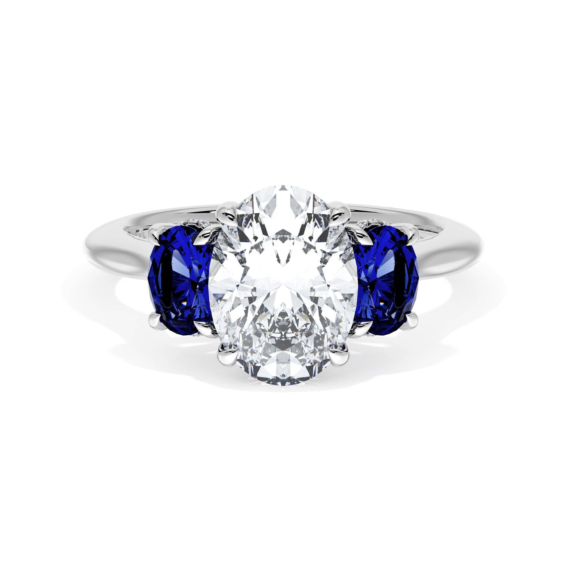 oval-3-stone-engagement-ring-in-blue-sapphire-41027OVBS