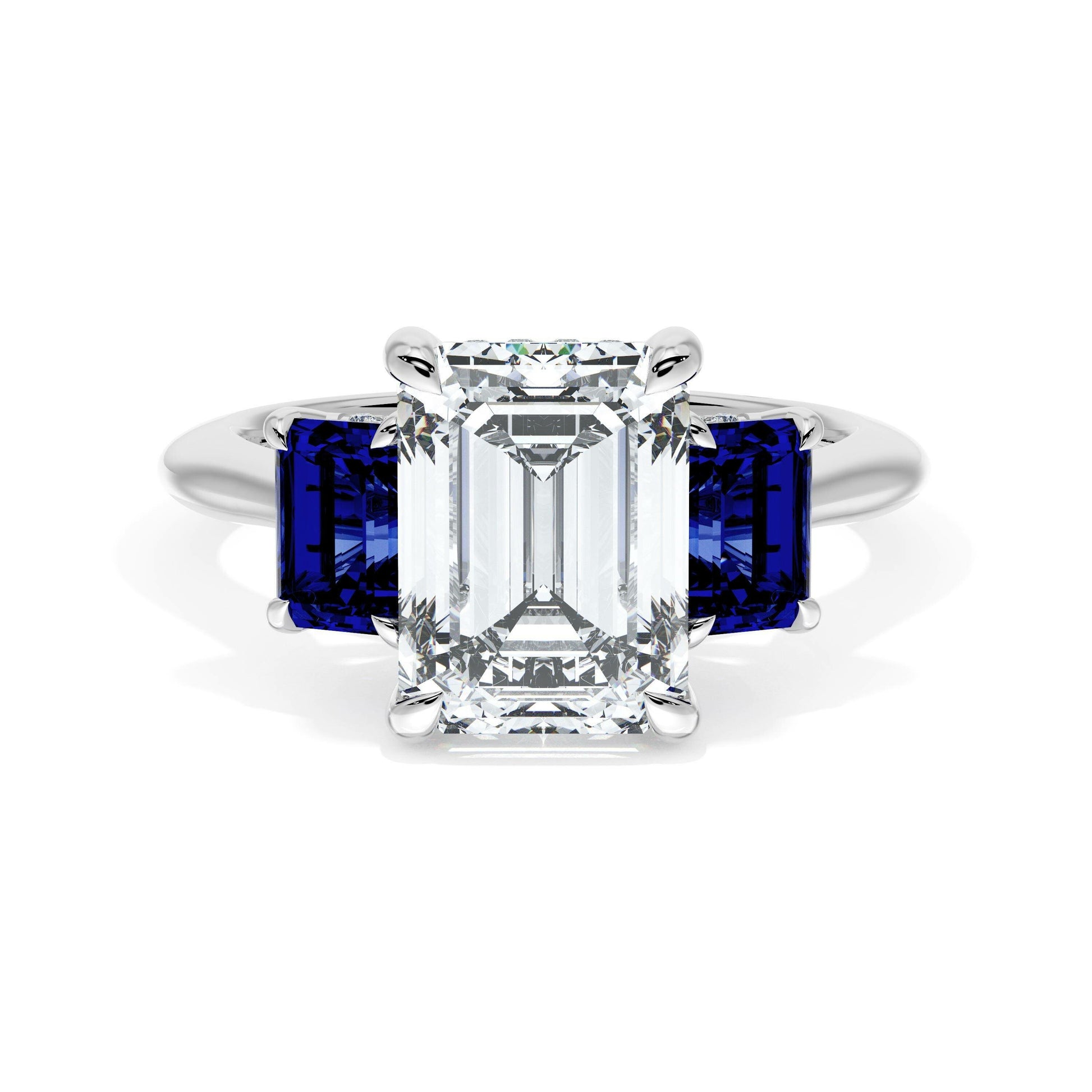 emerald-3-stone-engagement-ring-in-blue-sapphire-41027ECBS