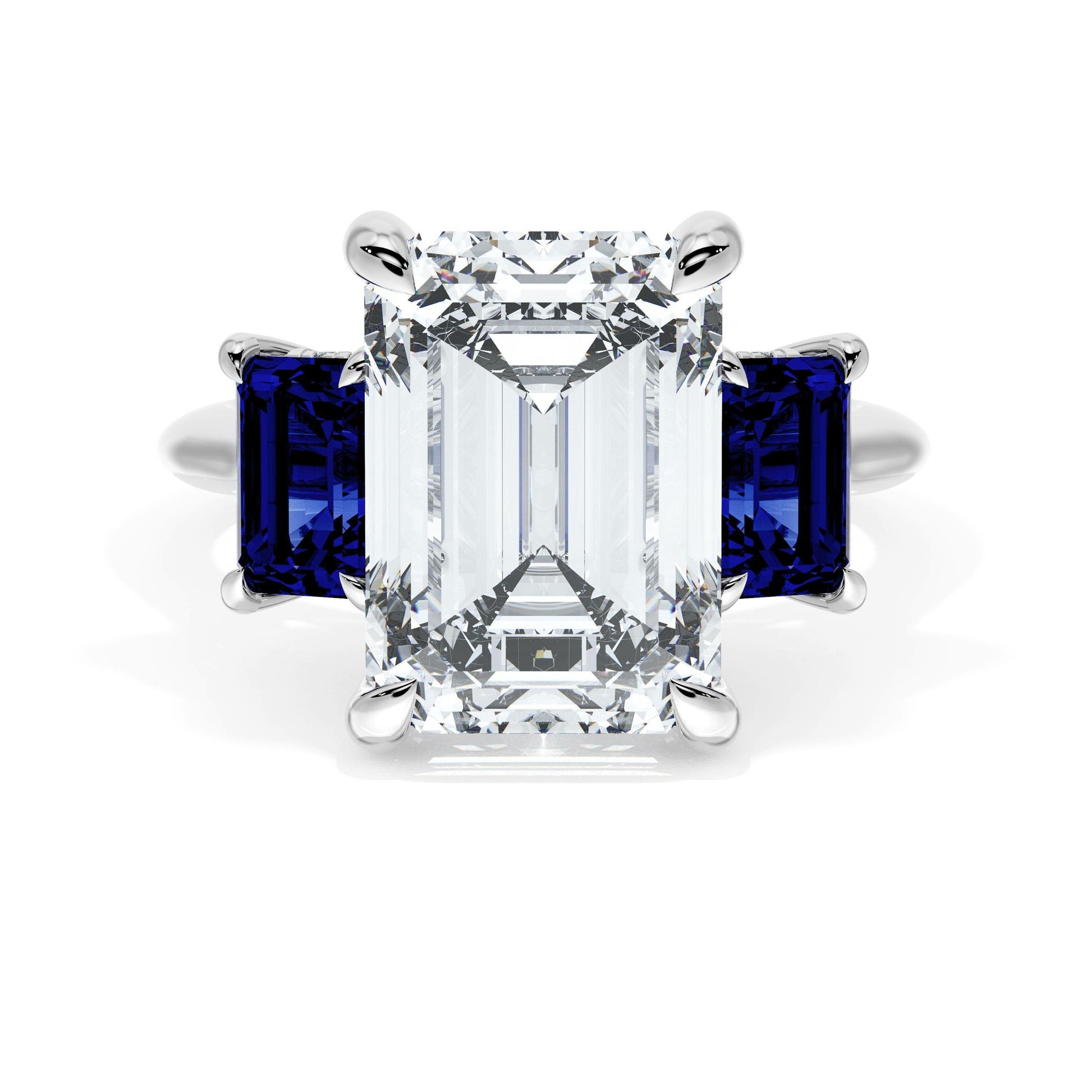 emerald-3-stone-engagement-ring-in-blue-sapphire-41027ECBS