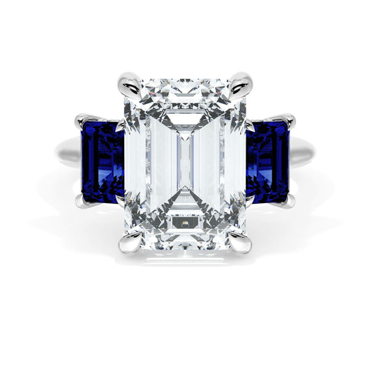 emerald-3-stone-engagement-ring-in-blue-sapphire-41027ECBS