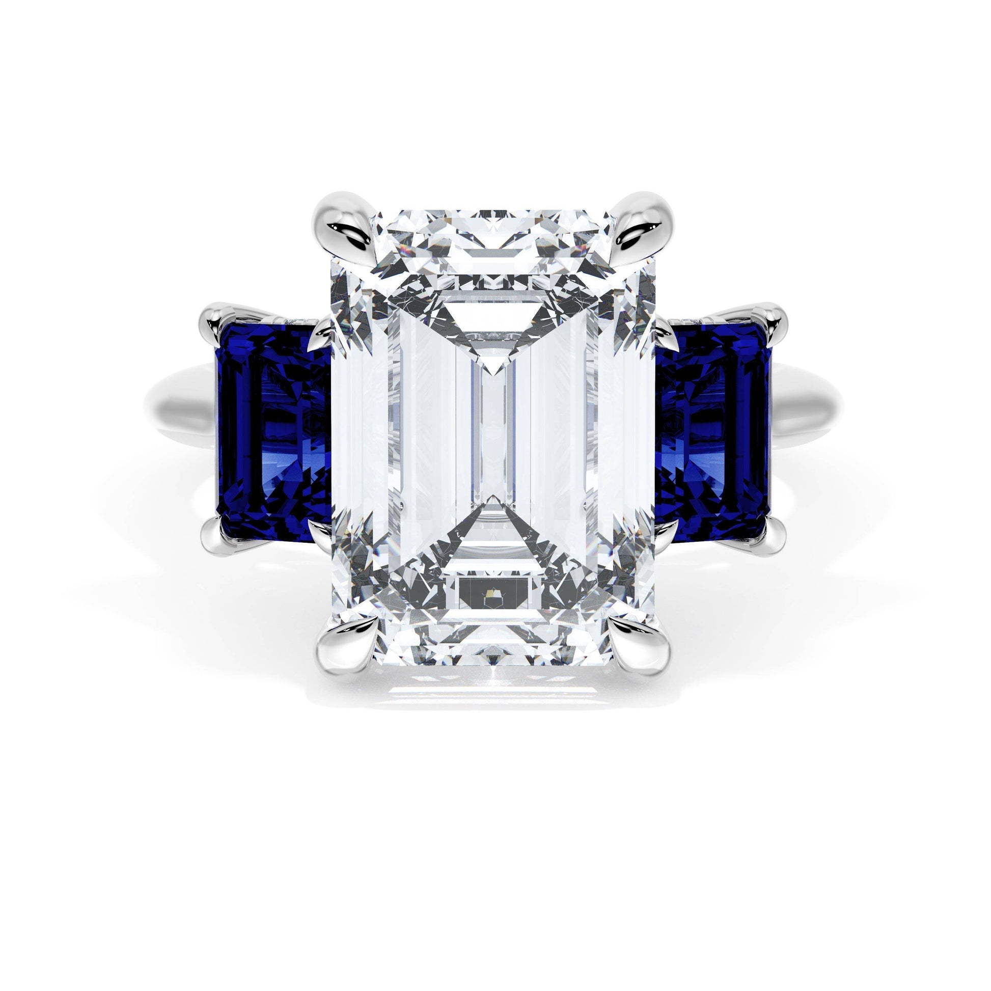emerald-3-stone-engagement-ring-in-blue-sapphire-41027ECBS