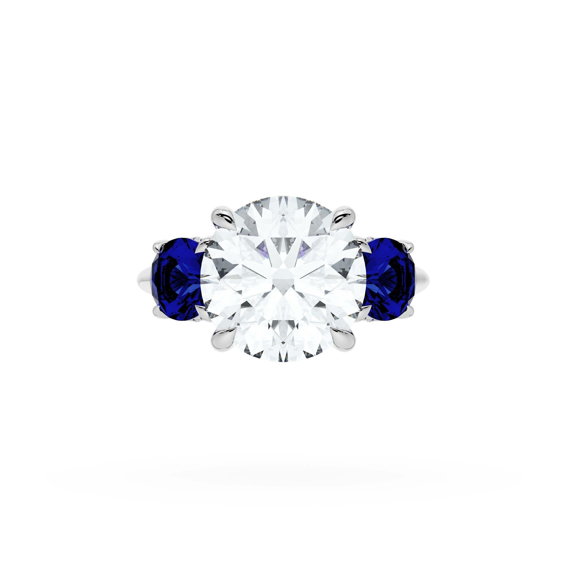round-3-stone-engagement-ring-in-blue-sapphire-41027RDBS