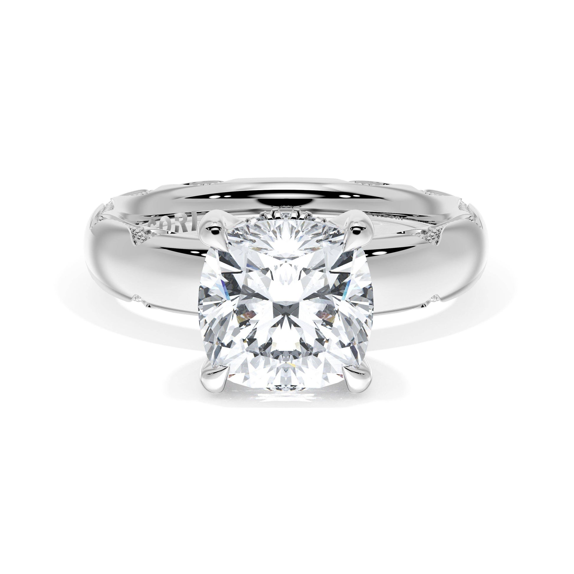 cushion-solitaire-cigar-band-engagement-ring-414CU