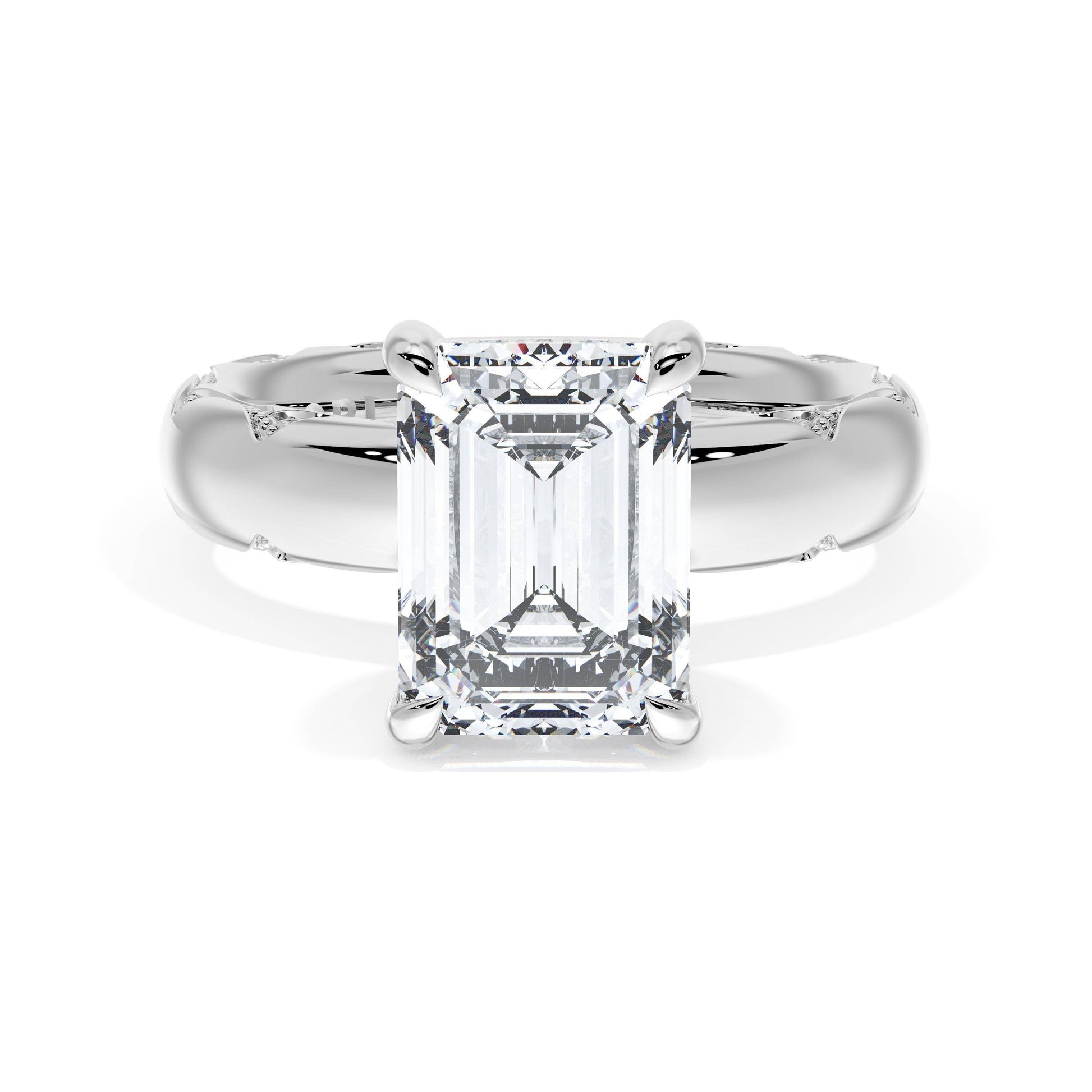 emerald-solitaire-cigar-band-engagement-ring-414EC
