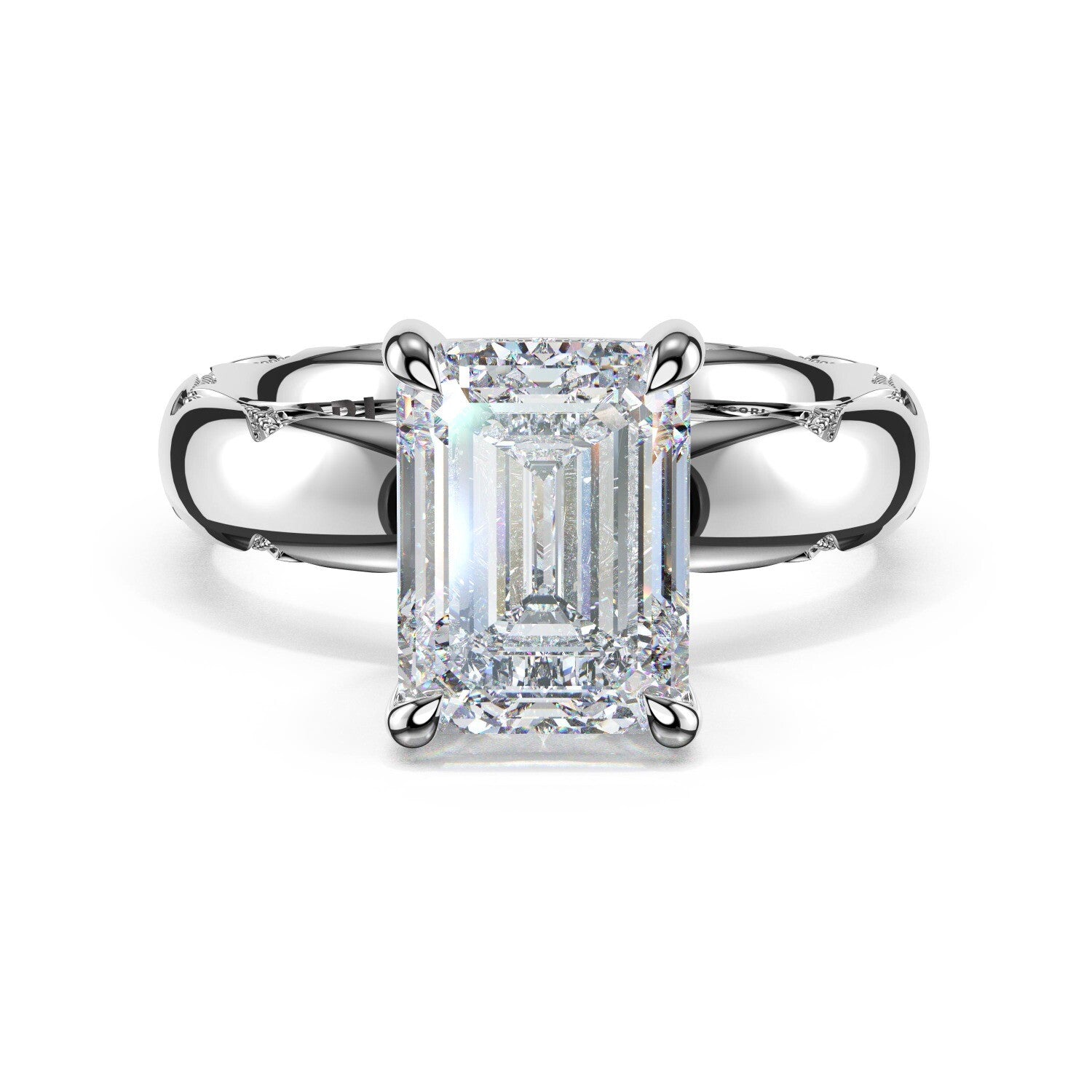 emerald-solitaire-cigar-band-engagement-ring-414EC