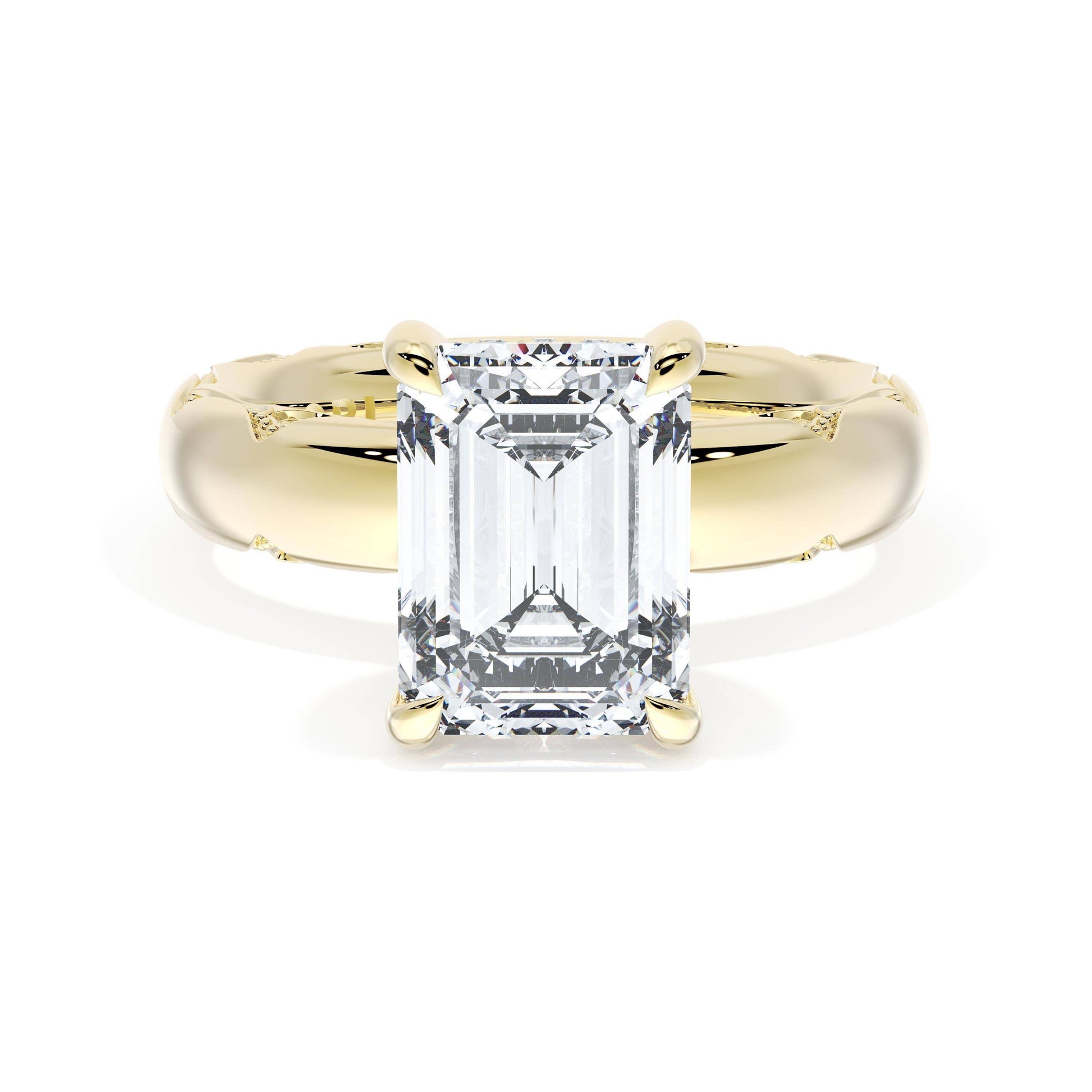 emerald-solitaire-cigar-band-engagement-ring-414EC
