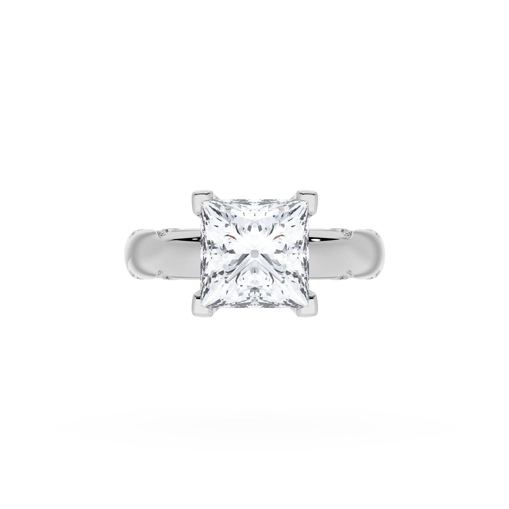 princess-solitaire-cigar-band-engagement-ring-414PR