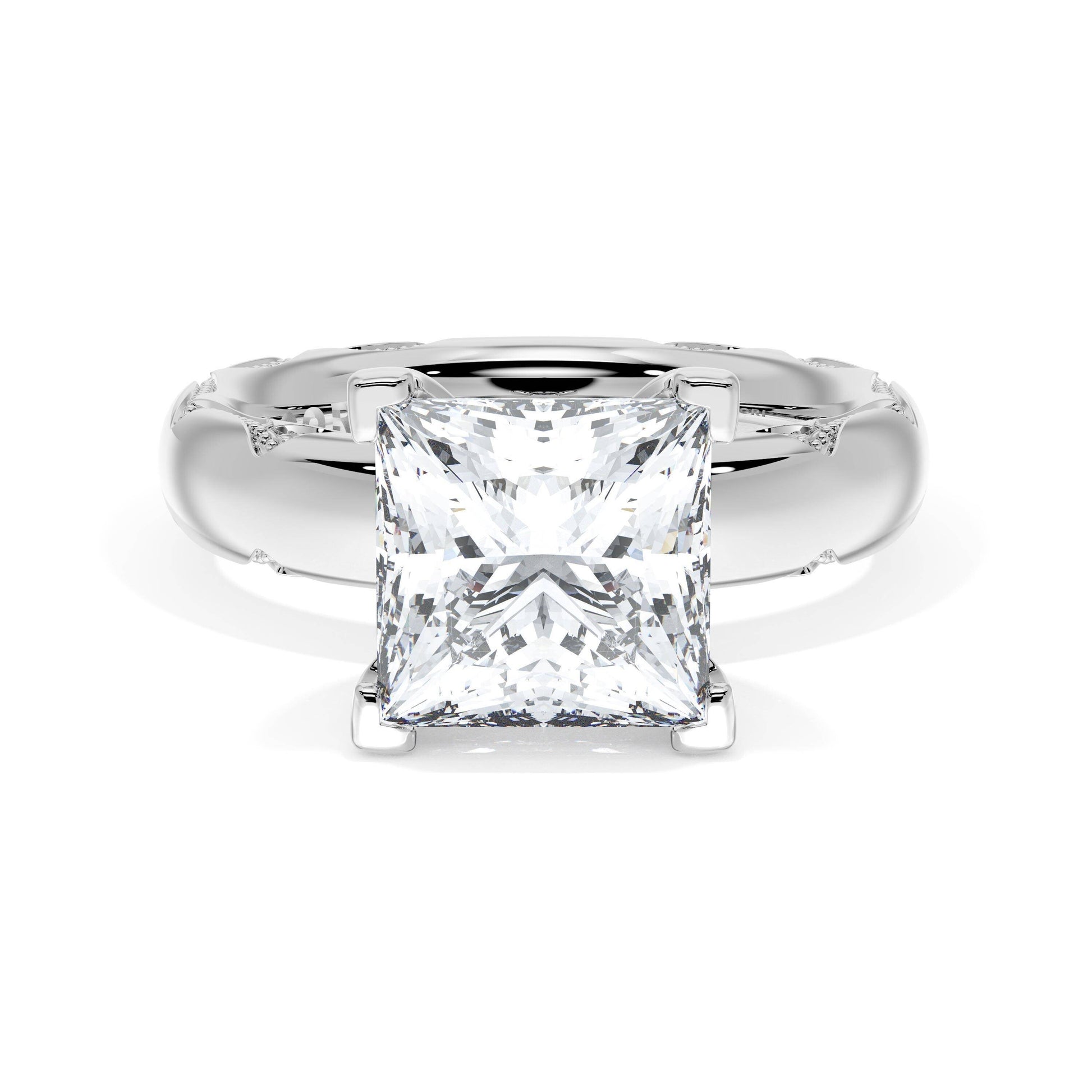 princess-solitaire-cigar-band-engagement-ring-414PR