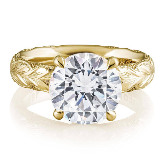round-solitaire-wheat-hand-engraved-cigar-band-engagement-ring-4144RD10YWE