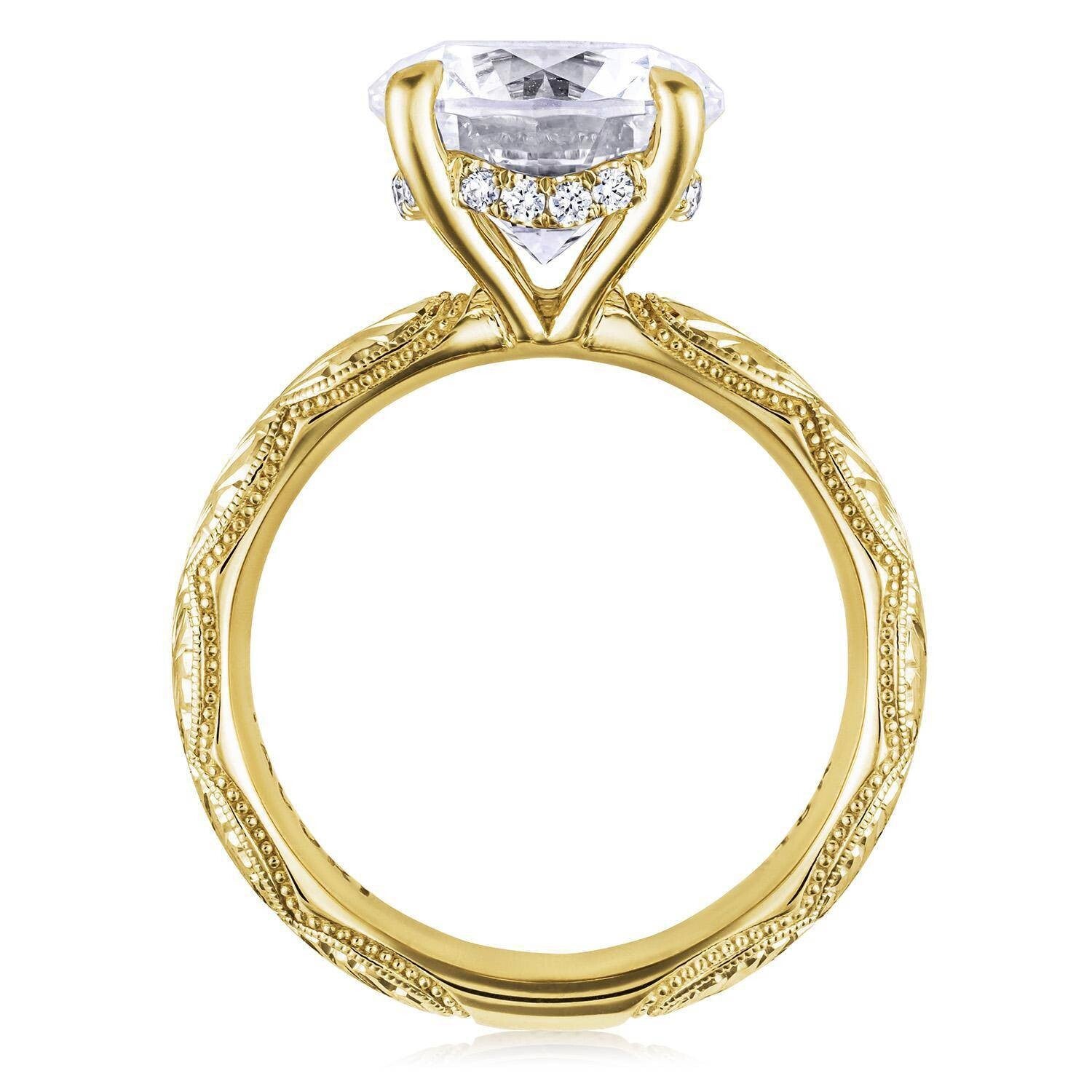 round-solitaire-wheat-hand-engraved-cigar-band-engagement-ring-4144RD10YWE