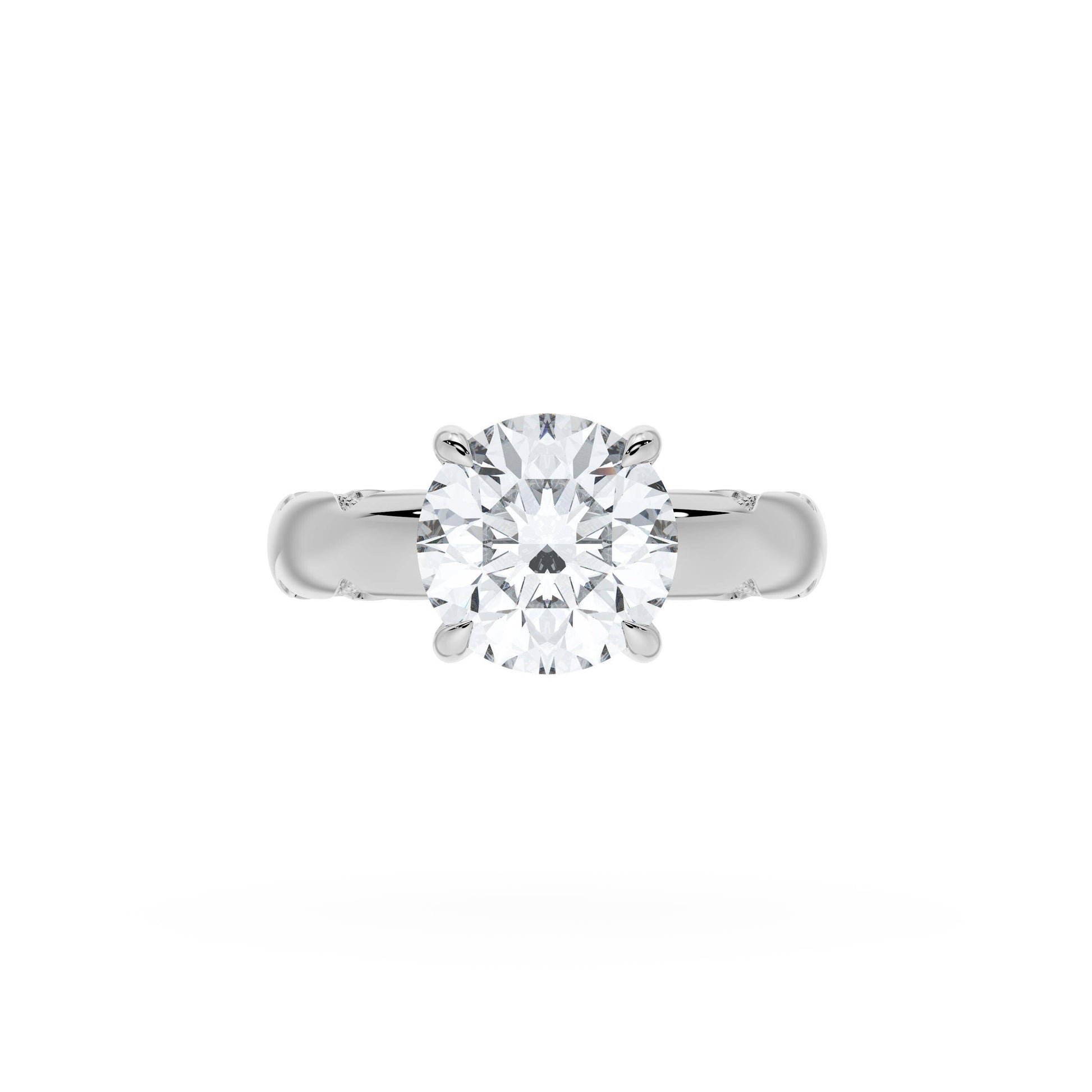 round-solitaire-cigar-band-engagement-ring-414RD