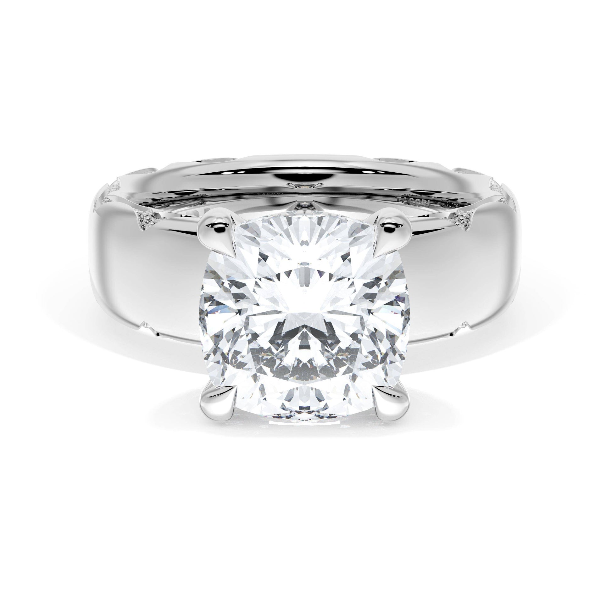 cushion-solitaire-cigar-band-engagement-ring-414CU