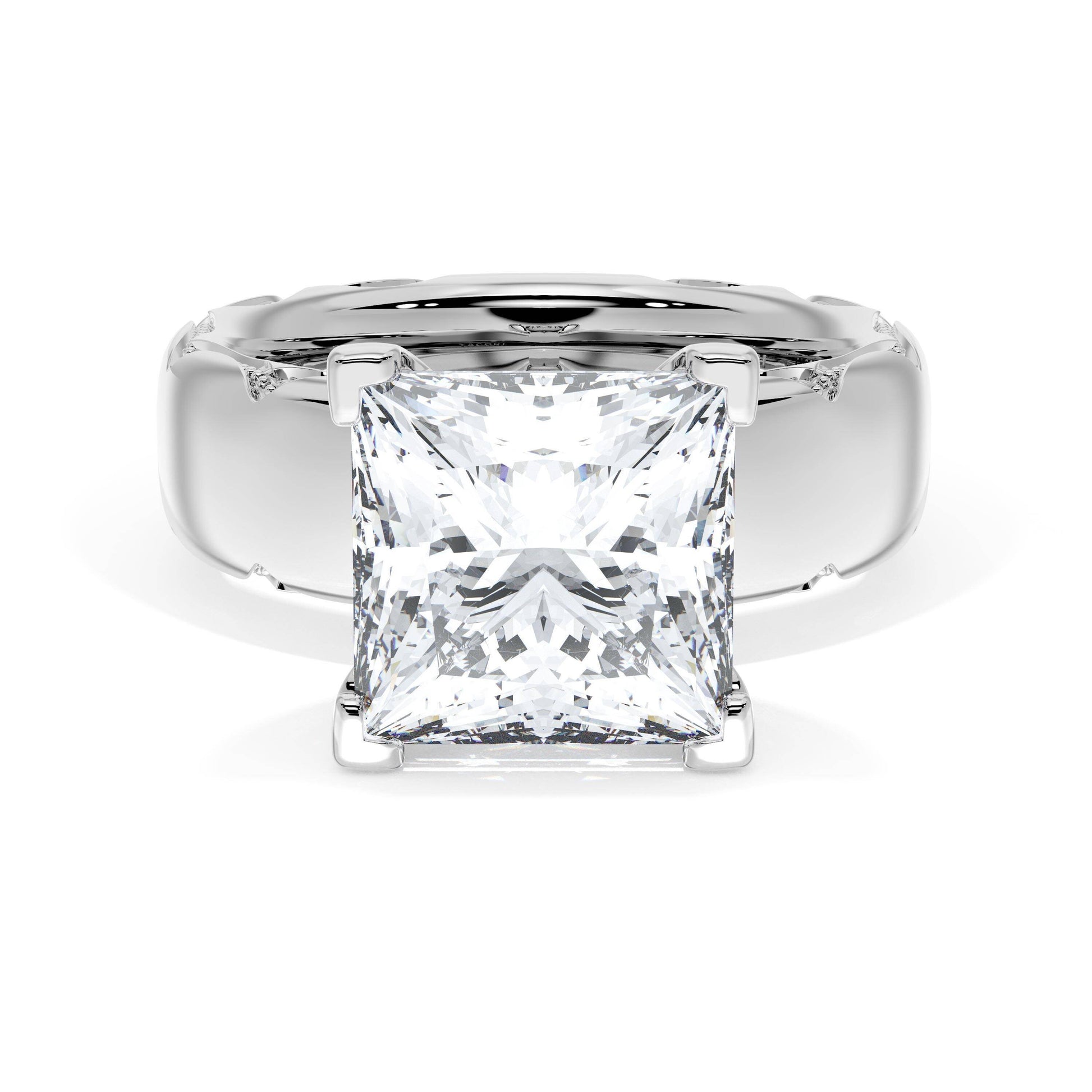 princess-solitaire-cigar-band-engagement-ring-414PR