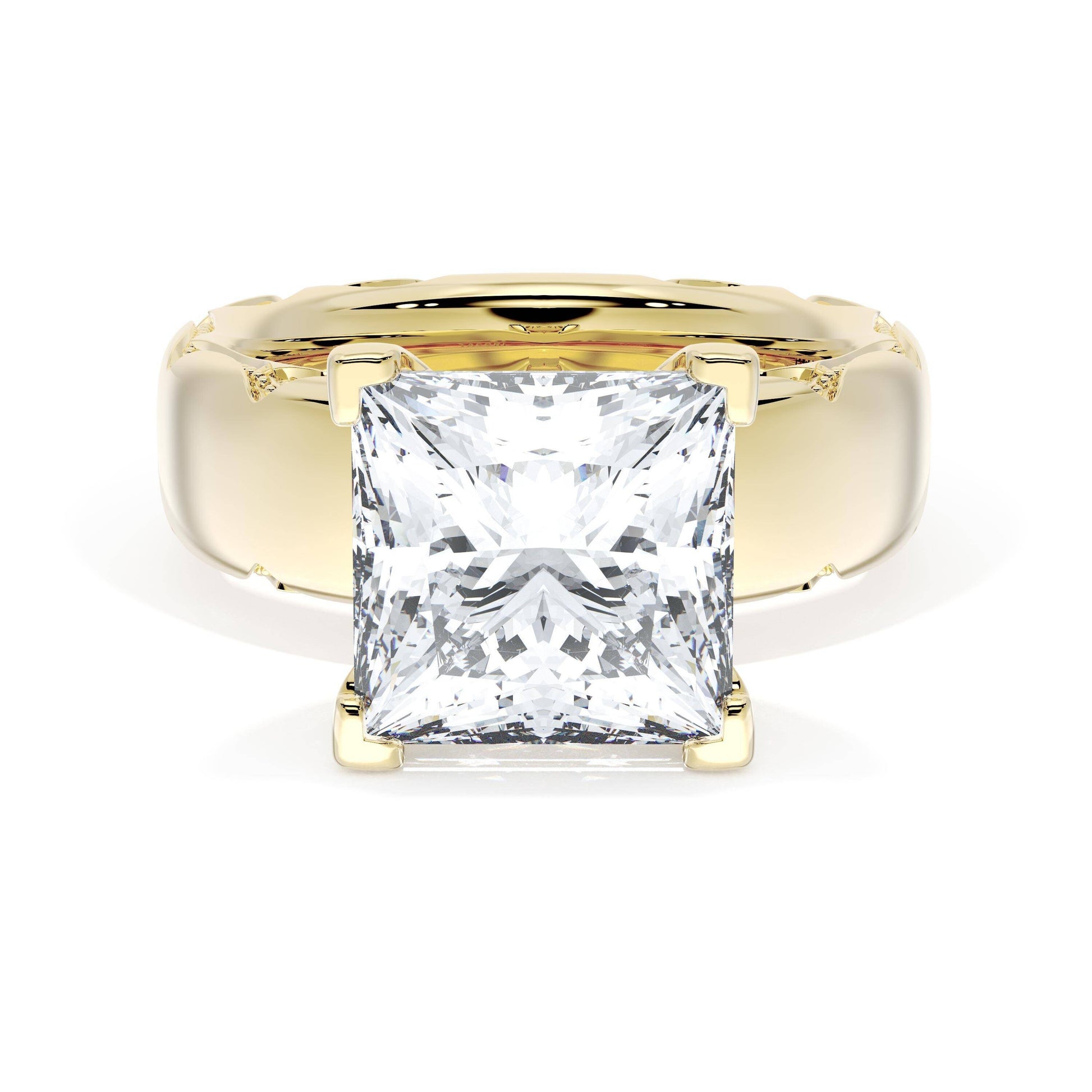 princess-solitaire-cigar-band-engagement-ring-414PR