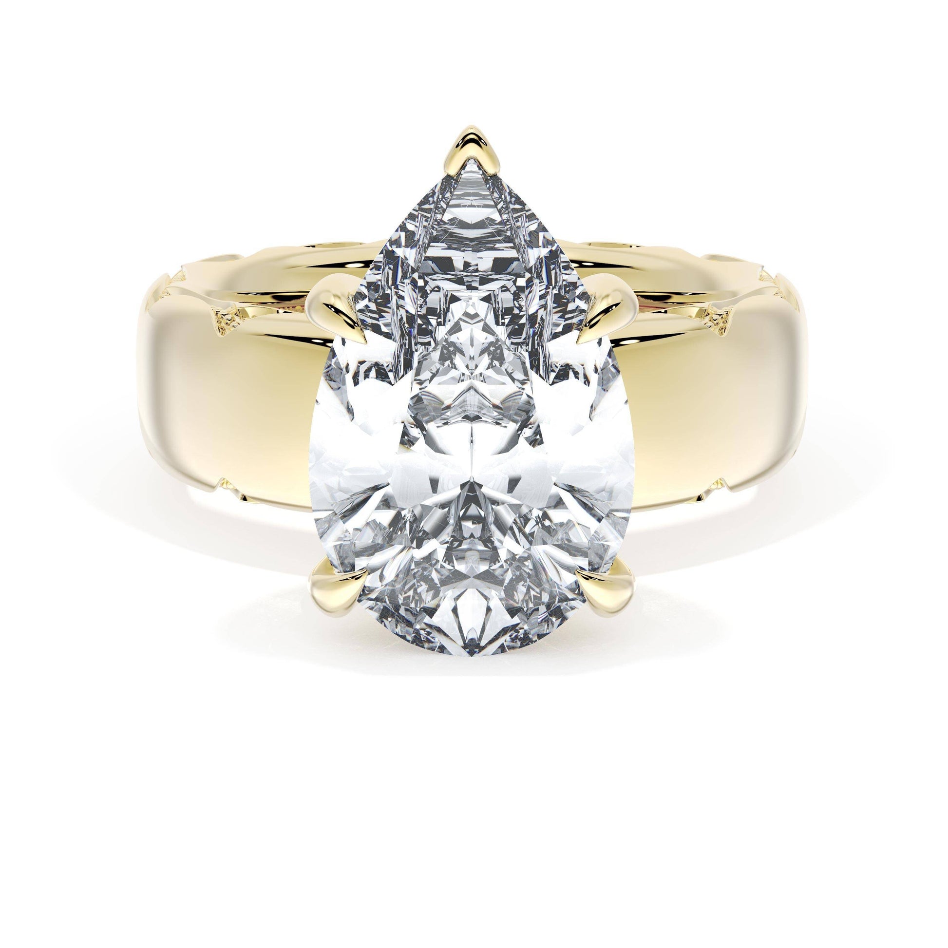 pear-solitaire-cigar-band-engagement-ring-414PS