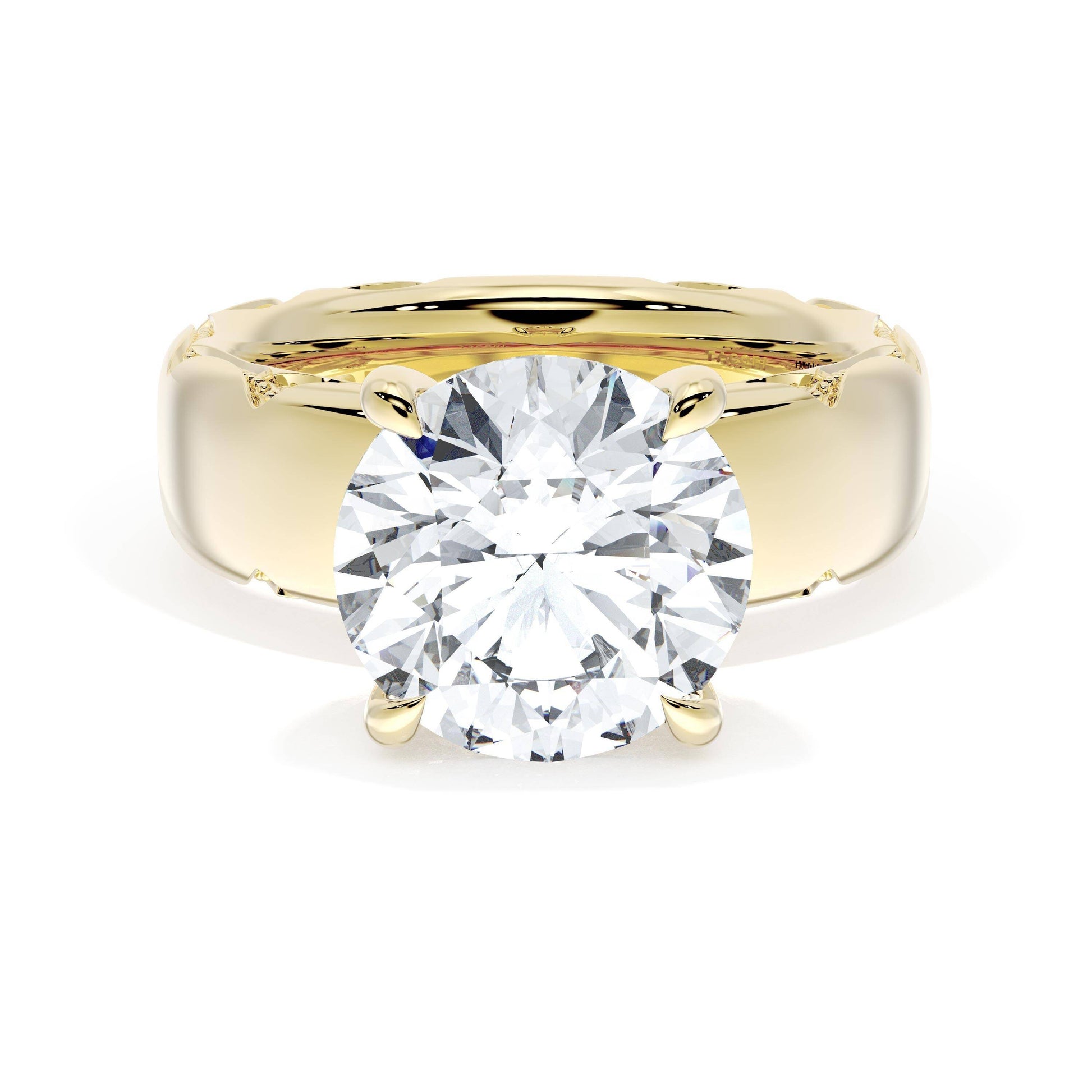 round-solitaire-cigar-band-engagement-ring-414RD
