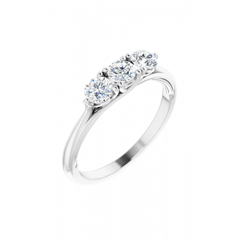 Stuller Three Stones Wedding Band 124052