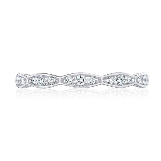 Sculpted Crescent | Marquise Design Wedding Band - 2.5mm 46-25ET