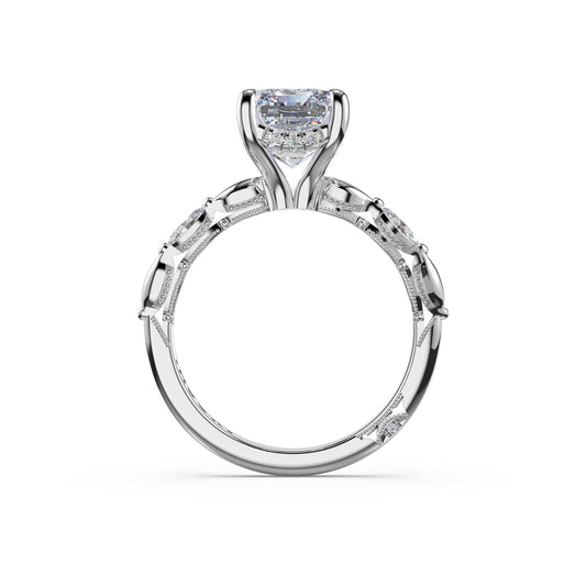 marquise-pattern-emerald-solitaire-engagement-ring-464EC