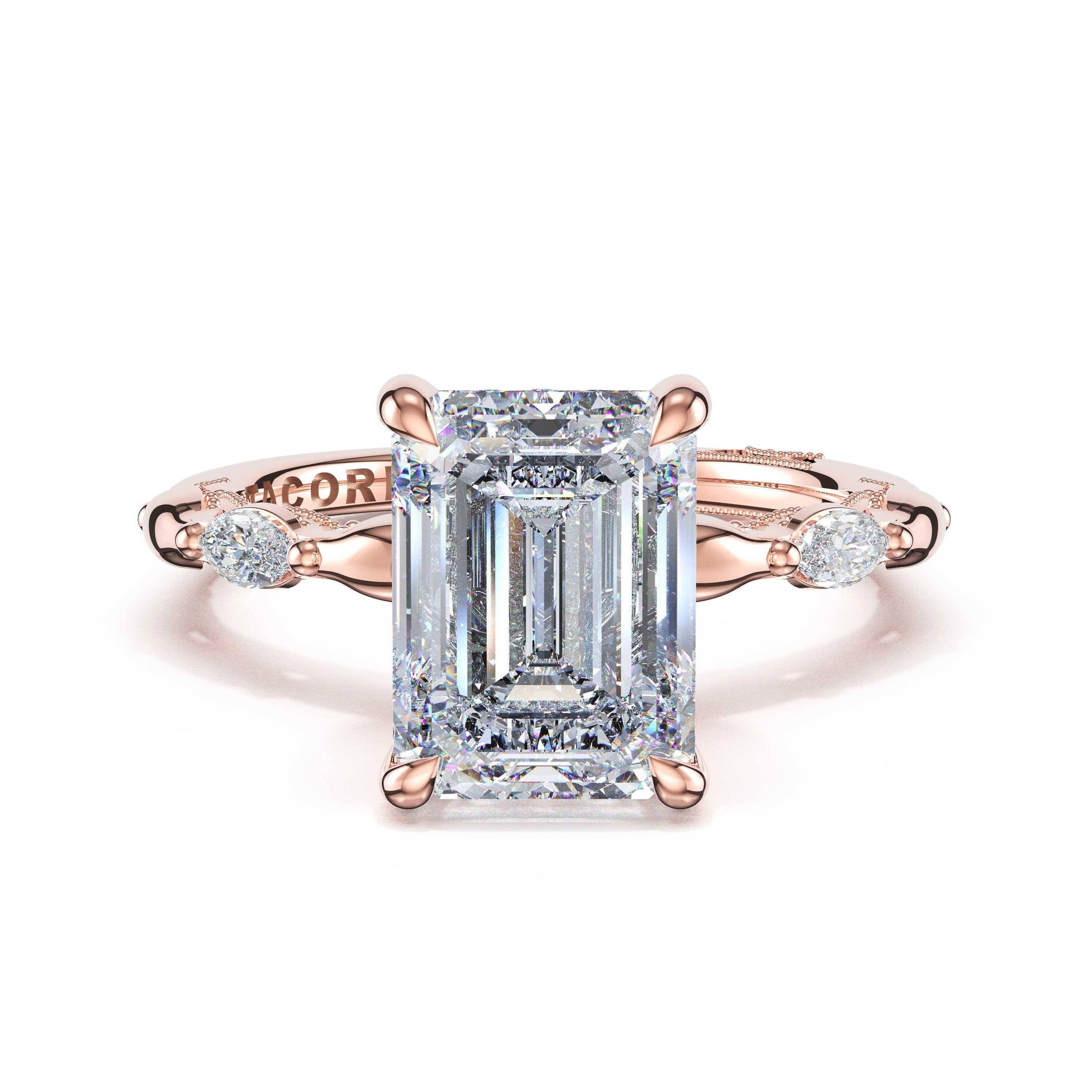 marquise-pattern-emerald-solitaire-engagement-ring-464EC