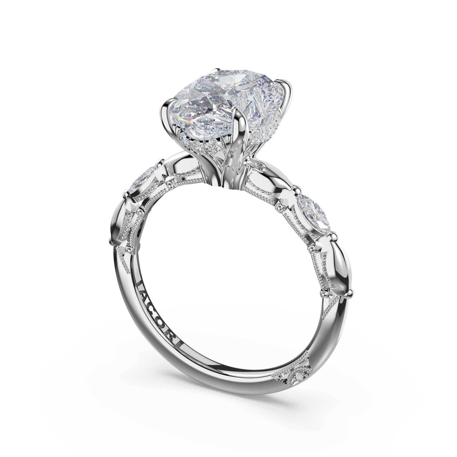 marquise-pattern-oval-solitaire-engagement-ring-464OV