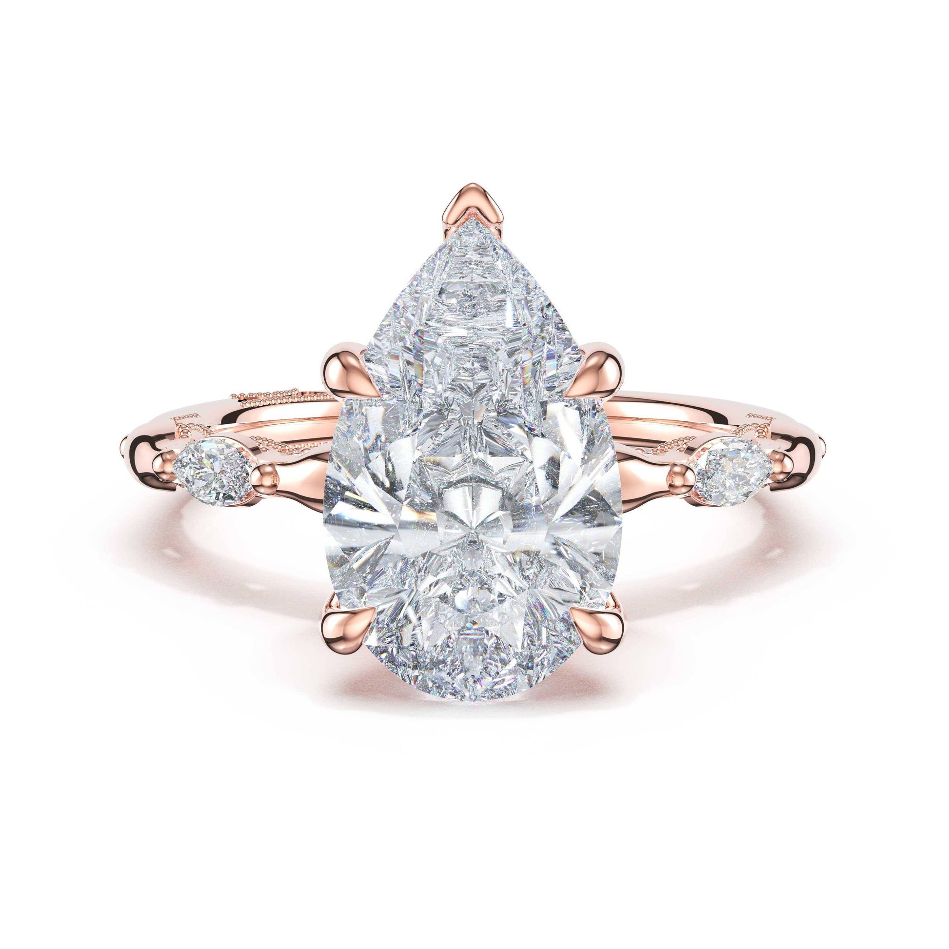 marquise-pattern-pear-solitaire-engagement-ring-464PS