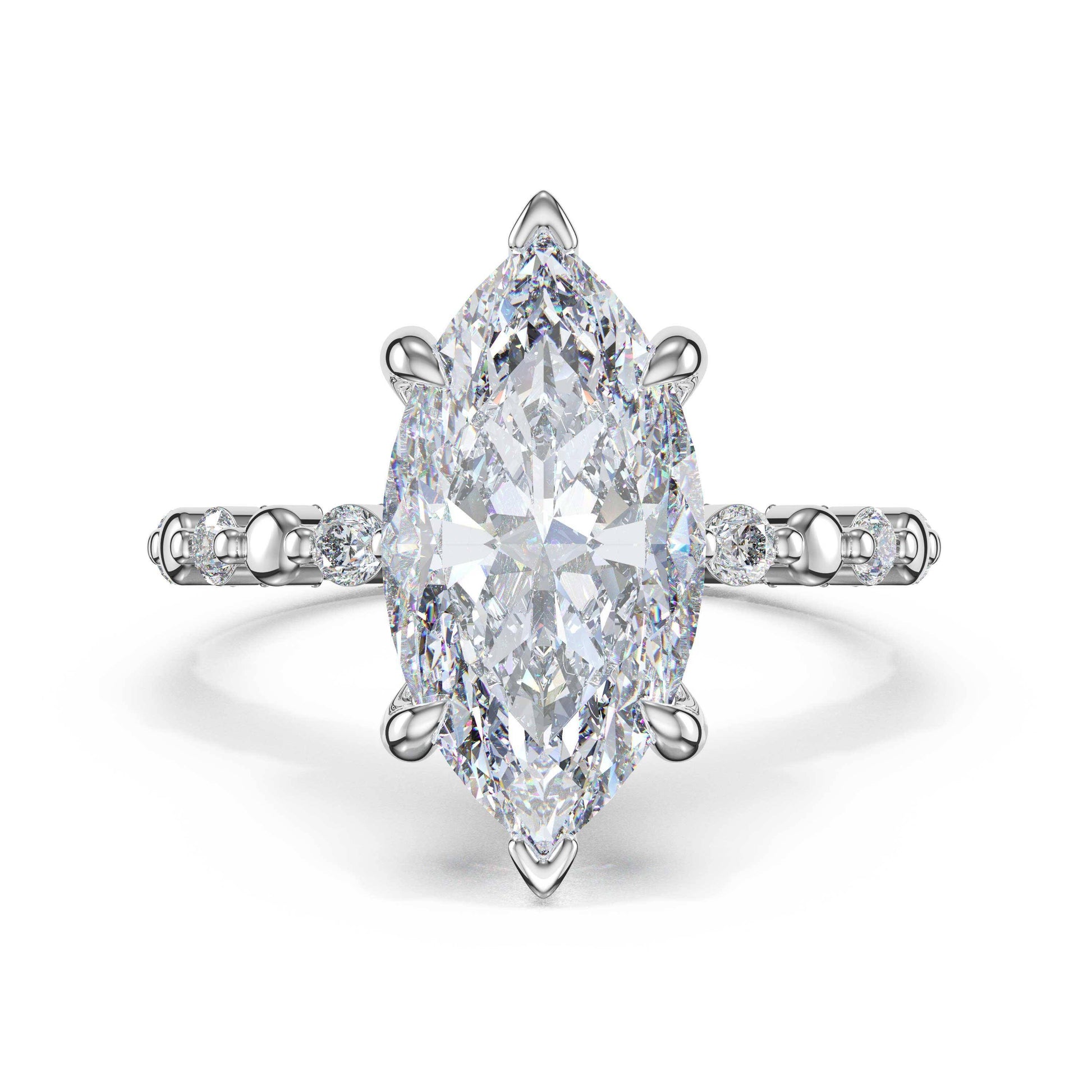 round-pattern-marquise-solitaire-engagement-ring-465MQ