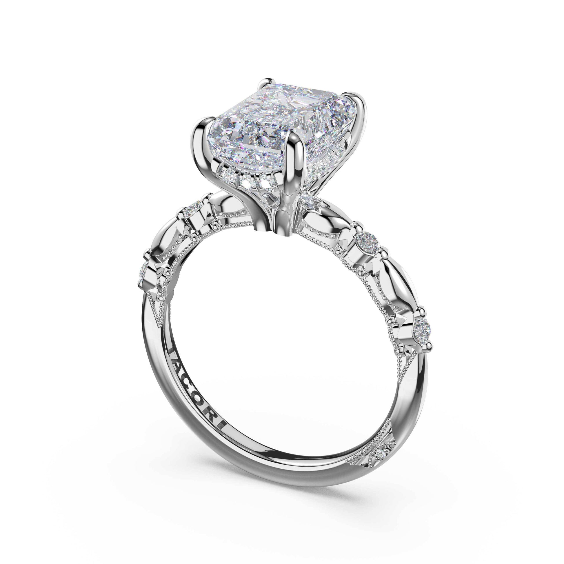 mixed-pattern-emerald-solitaire-engagement-ring-466EC