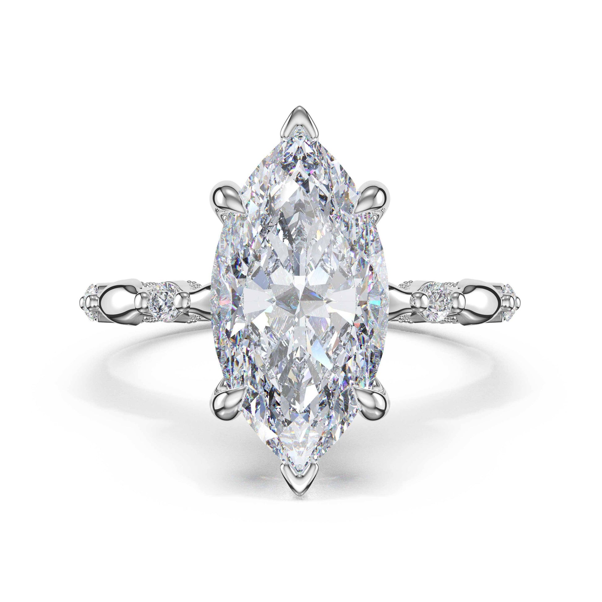 mixed-pattern-marquise-solitaire-engagement-ring-466MQ