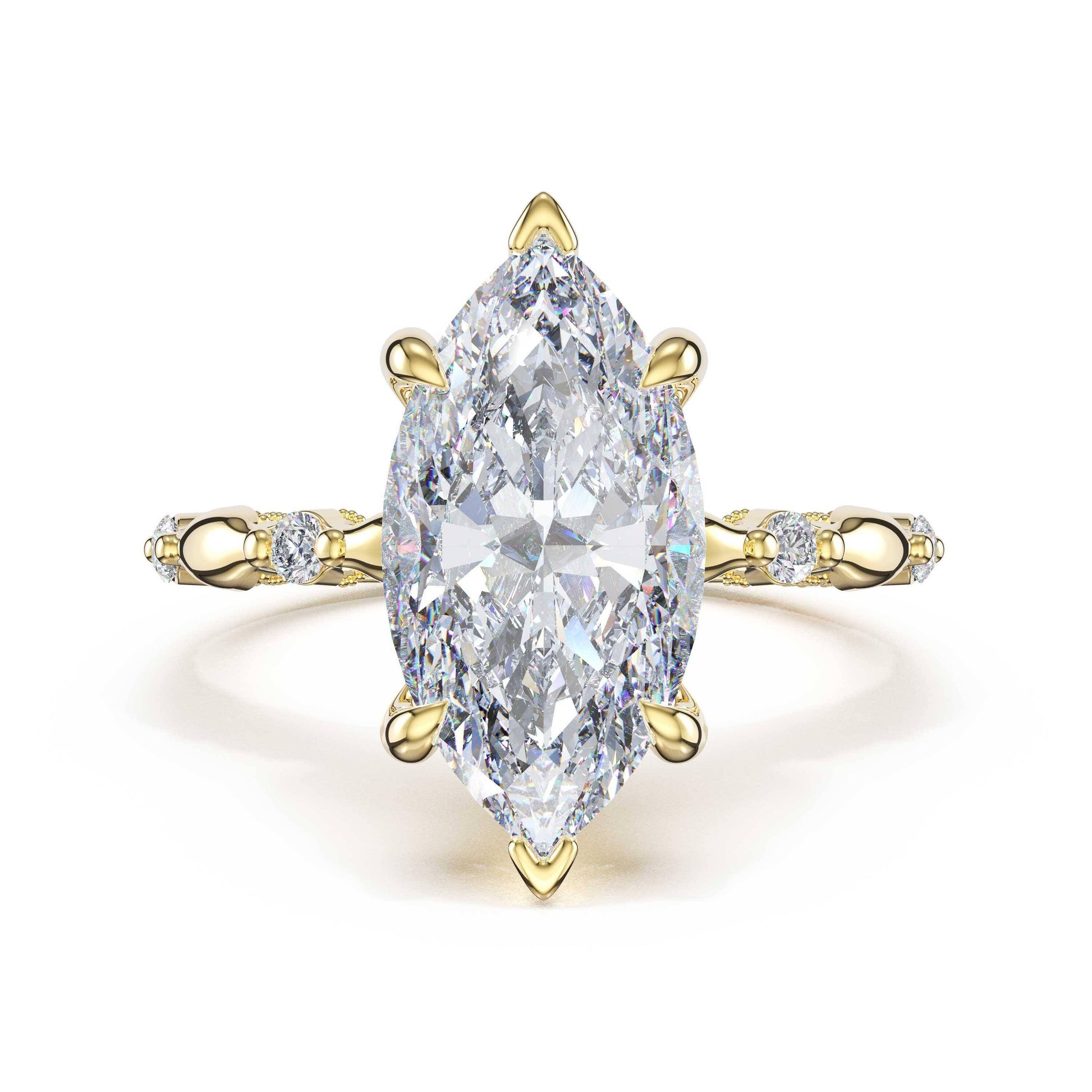 mixed-pattern-marquise-solitaire-engagement-ring-466MQ
