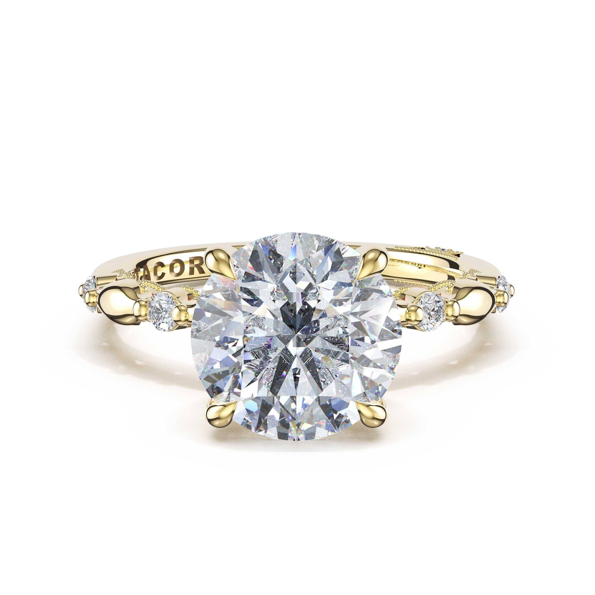 mixed-pattern-round-solitaire-engagement-ring-466RD