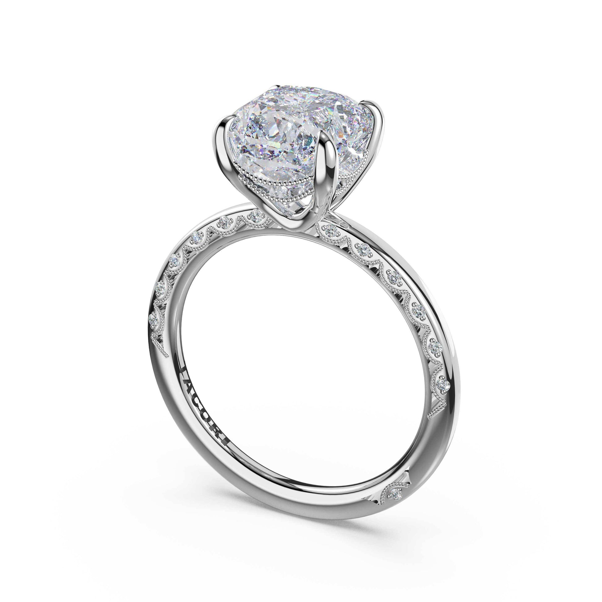 high-polish-cushion-solitaire-engagement-ring-469CU