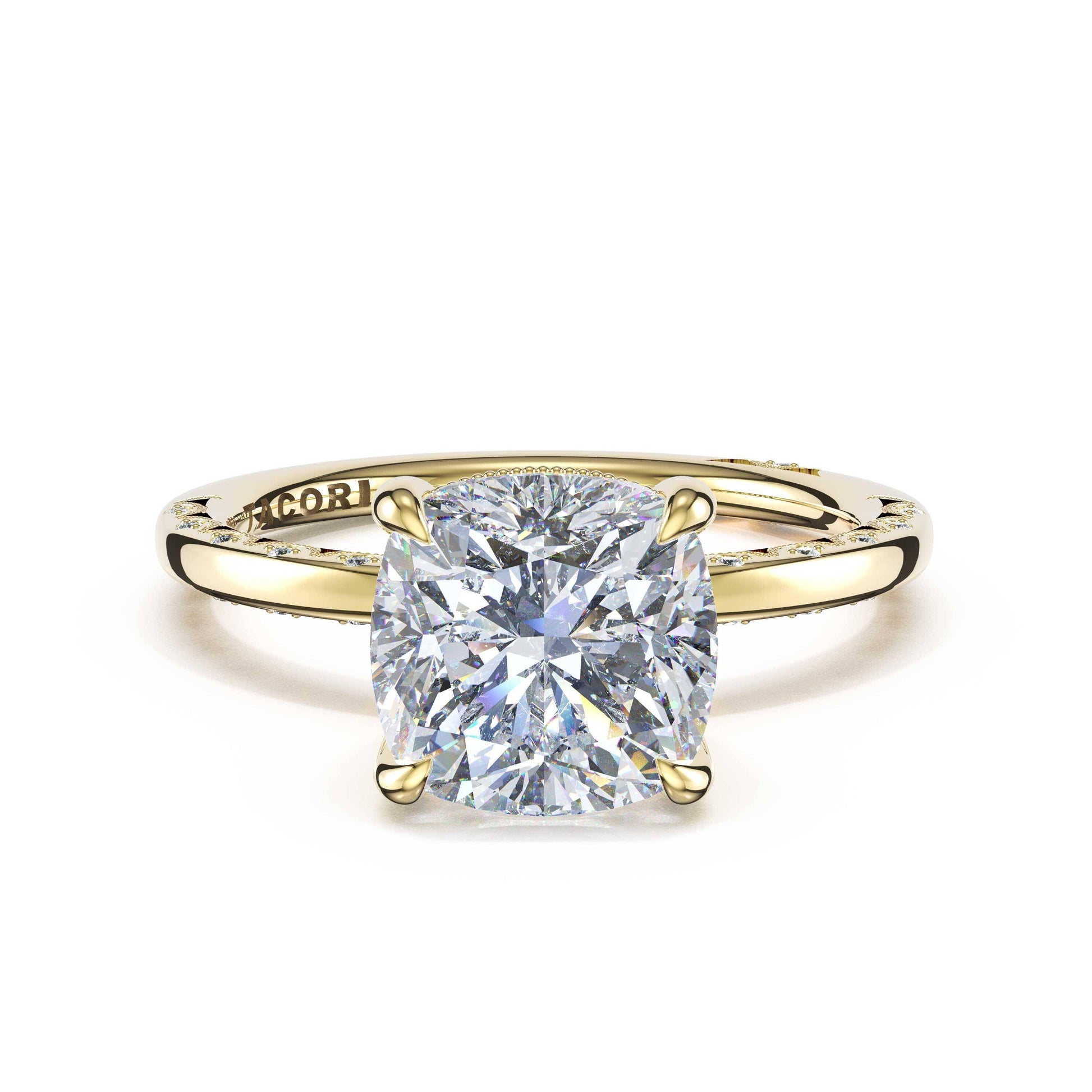 high-polish-cushion-solitaire-engagement-ring-469CU