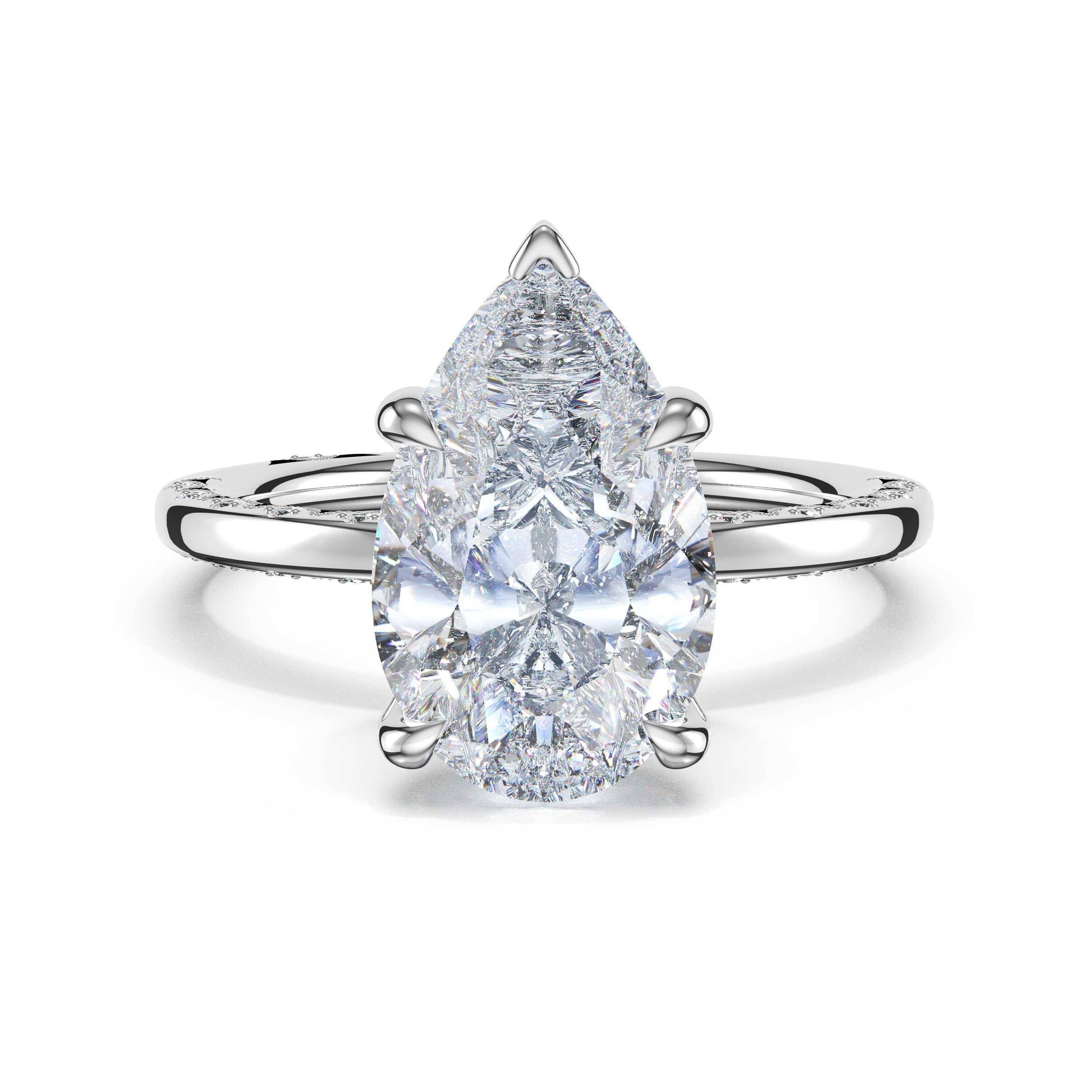 high-polish-pear-solitaire-engagement-ring-469PS