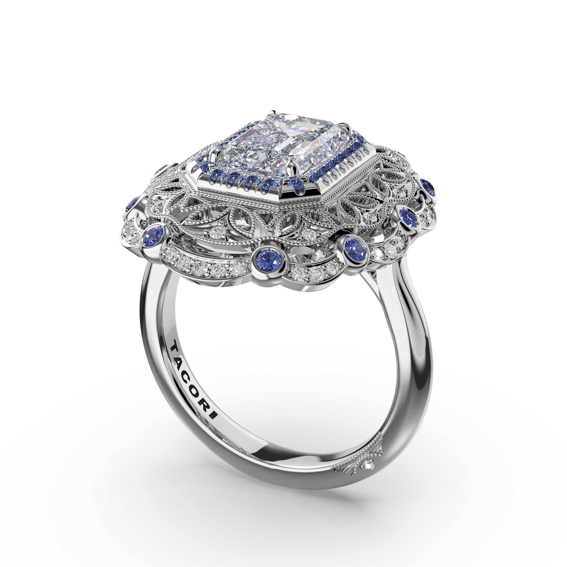 emerald-estate-diamond-and-sapphire-engagement-ring-470ECBS1