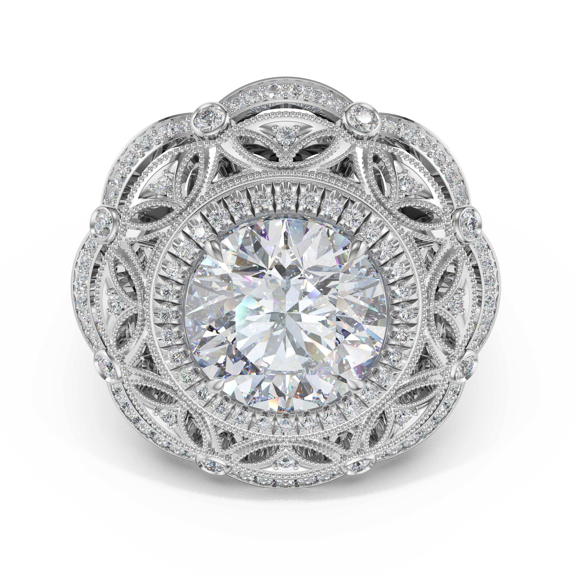 round-estate-diamond-engagement-ring-470RD