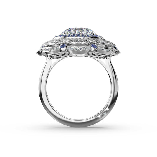 round-estate-diamond-and-sapphire-engagement-ring-470RDBS1
